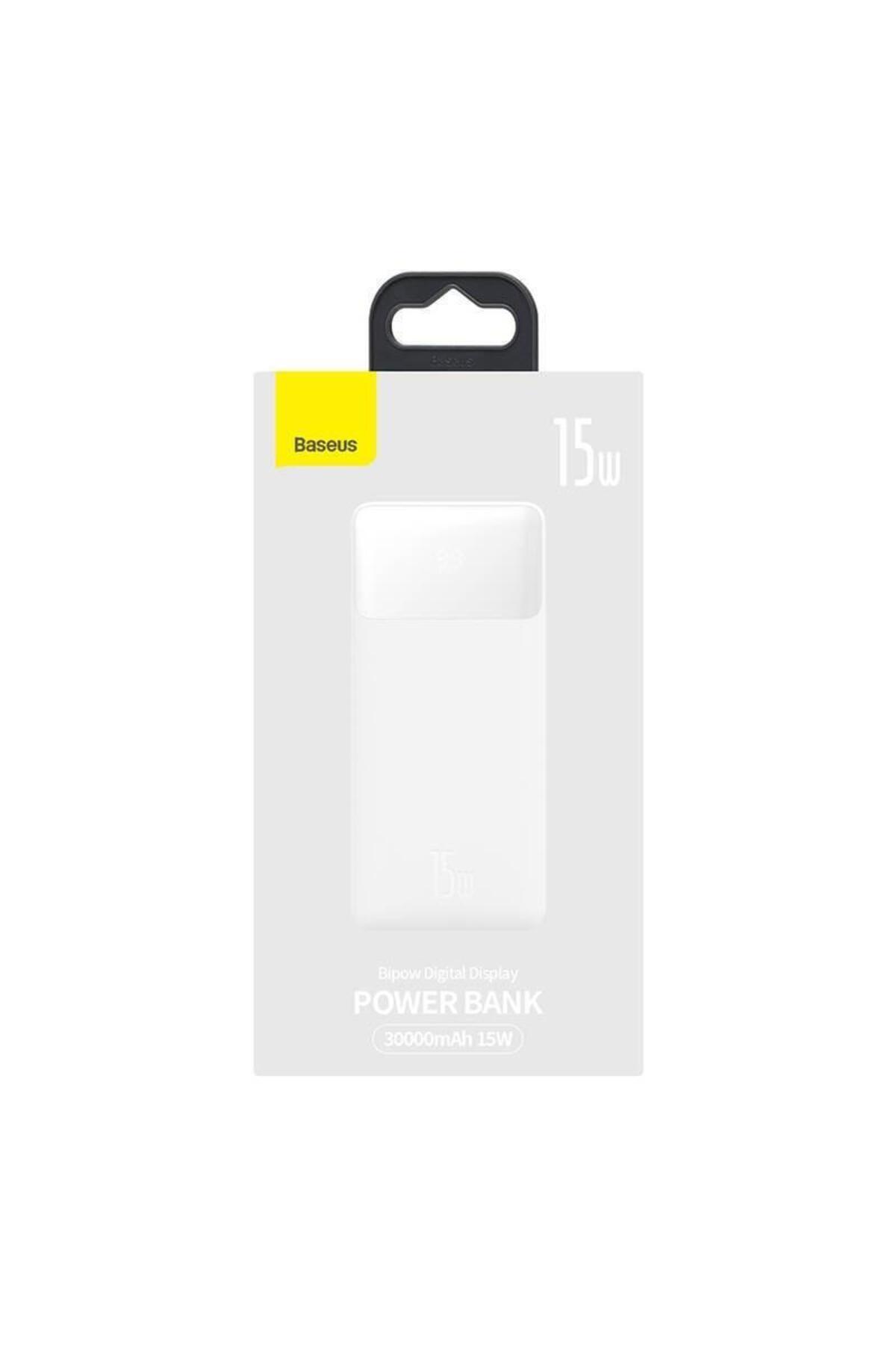 Baseus-Acumulator Extern Baseus Bipow, 30000 mAh, 15 W (Alb) 3