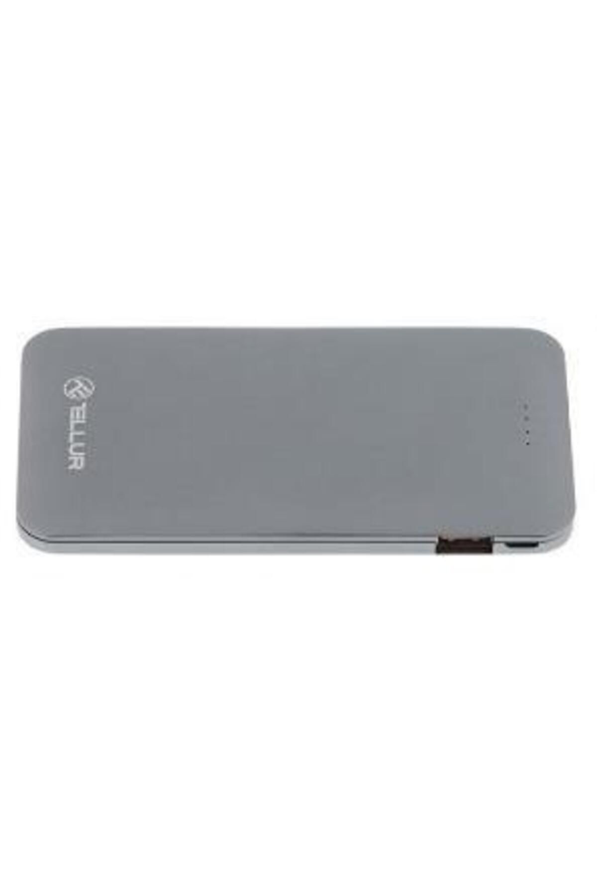 TELLUR-Tellur TLL158131 external battery, 5000 mAh, 3.0A, 3 in 1 cable (Gray) 3
