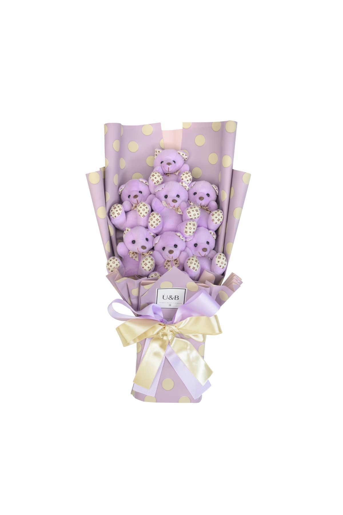 UB Milk Lilac Ayıcık Buketi