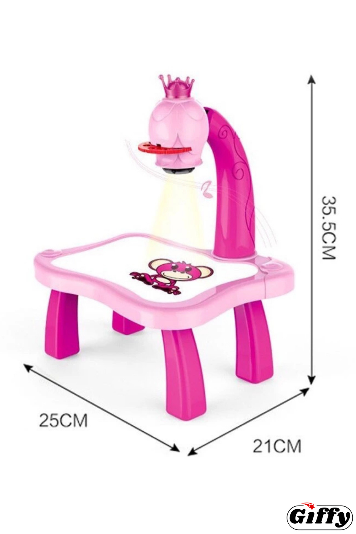 giffy Projektörlü İnteraktif Çizim Masası, Sesli Eğitici Çizim Kitabı Kalemleri ve Resim Diskleri HEDİYE fotoğrafı 2 (önizleme)