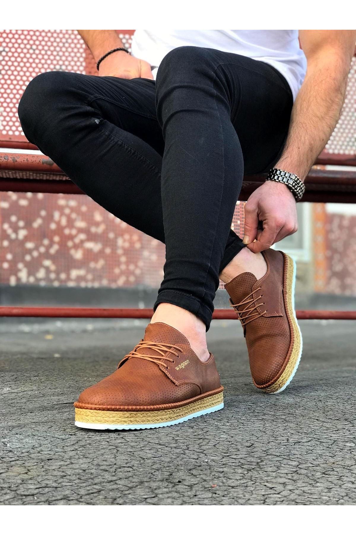 GETFAY WG013 Taba Erkek Ayakkabı