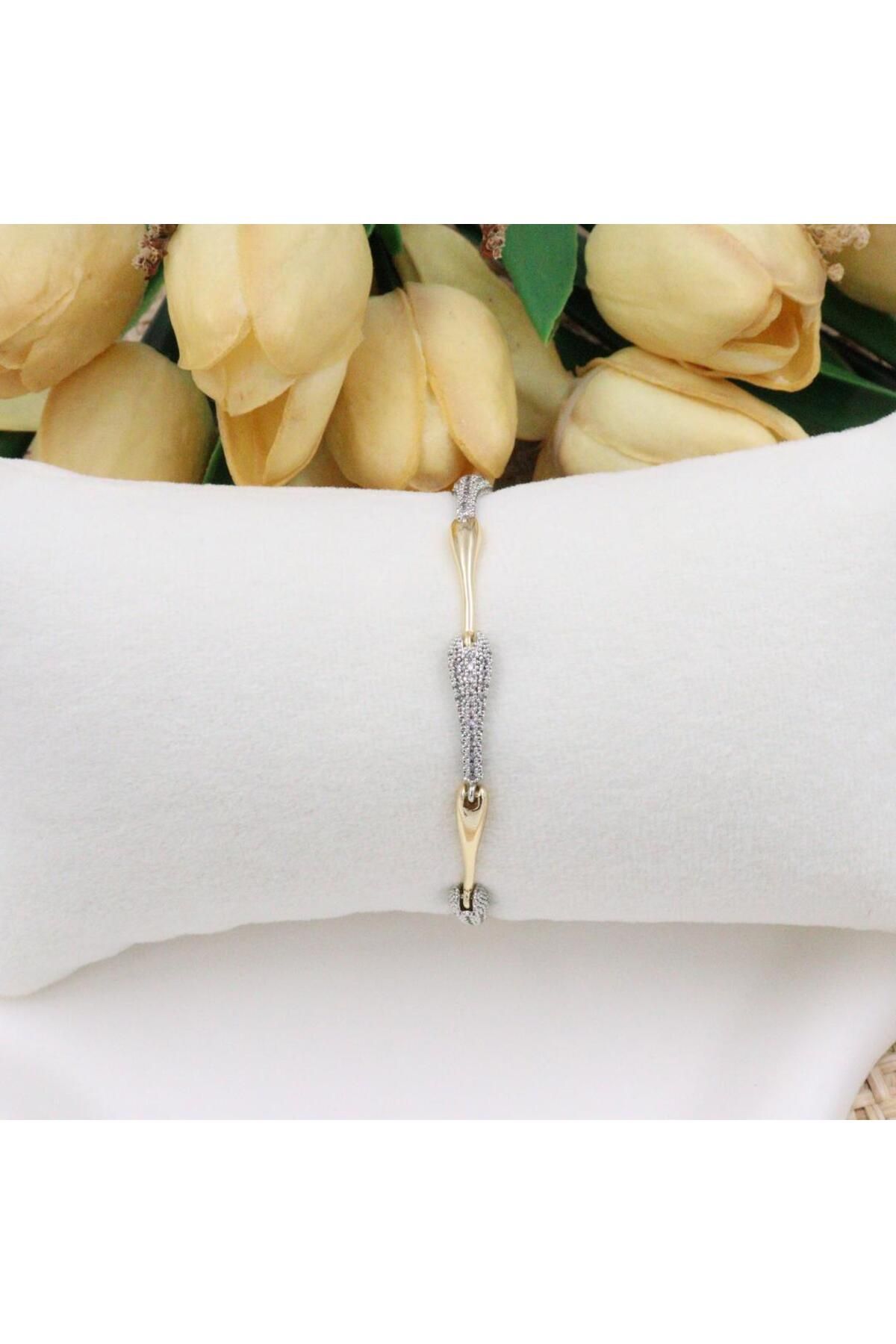 mercanjewelry VİP Özel Seri Taşlı Damla Model Bileklik