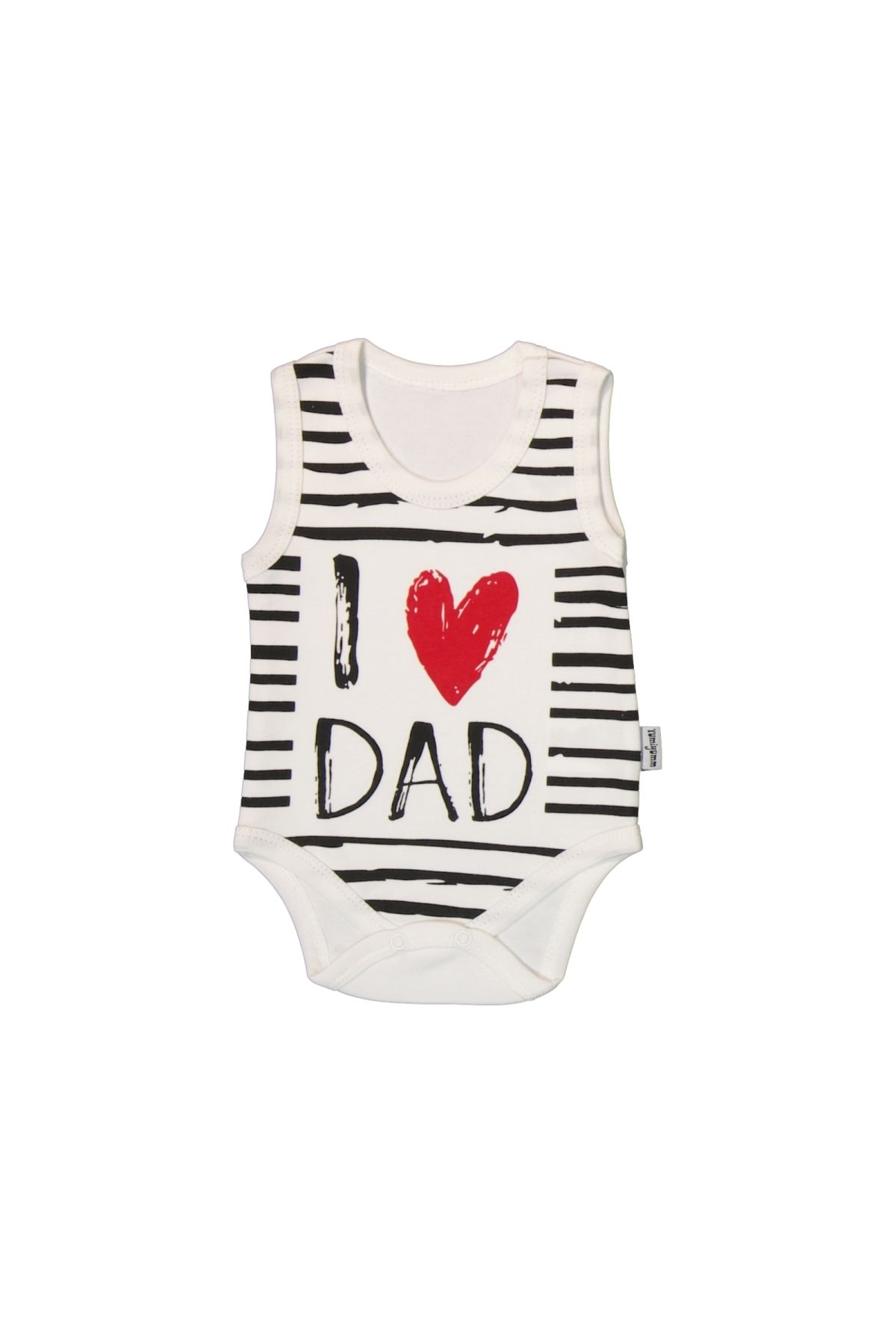 YUMİYUMM I LOVE DAD YAZILI %100 PAMUK BEBEK ZIBINI