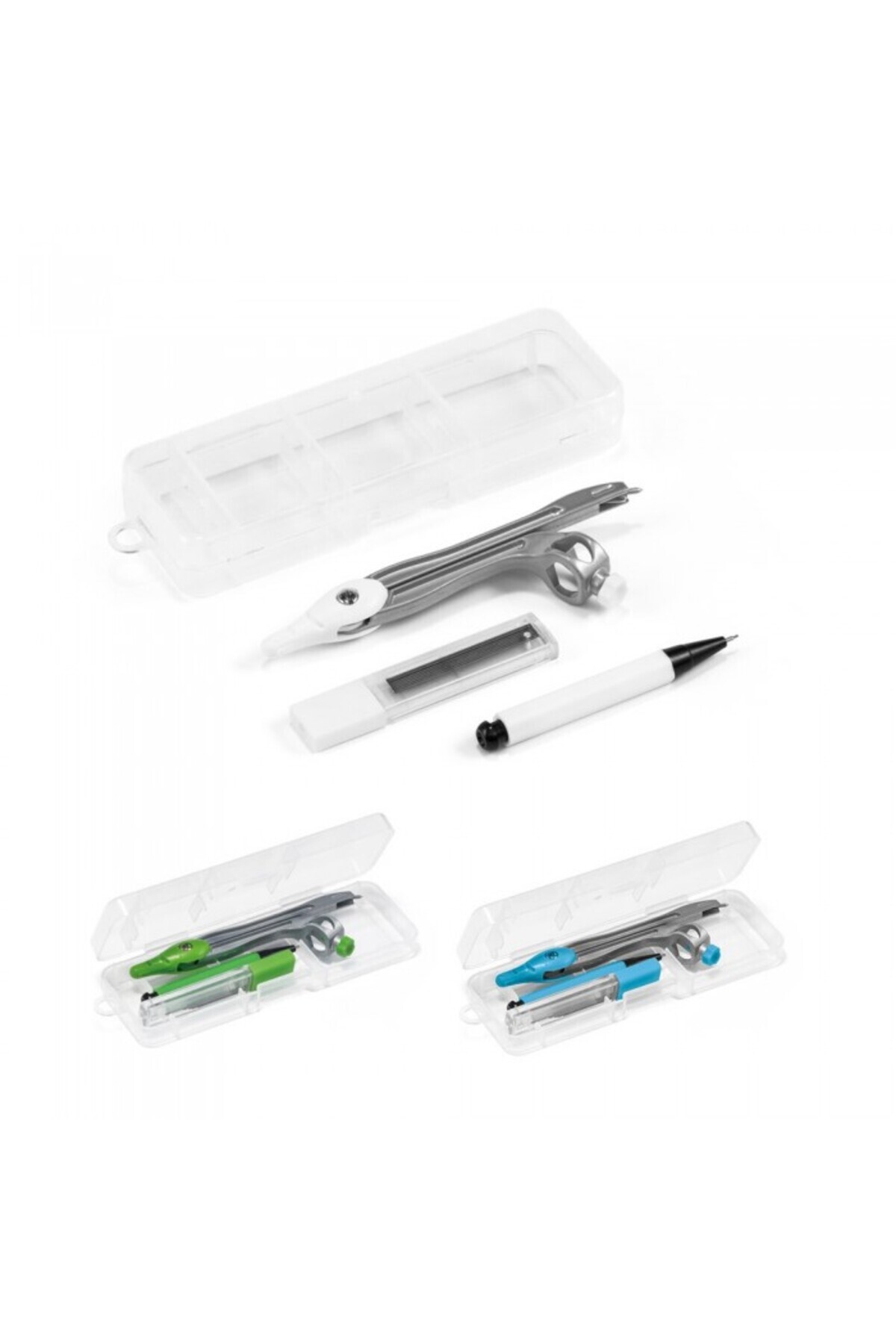 dalimag-Geometry Set in Box, Includes 1 Compass, 1 Mechanical Pencil and 10 0.5 mm Graphite Leads. 128 x 42 2
