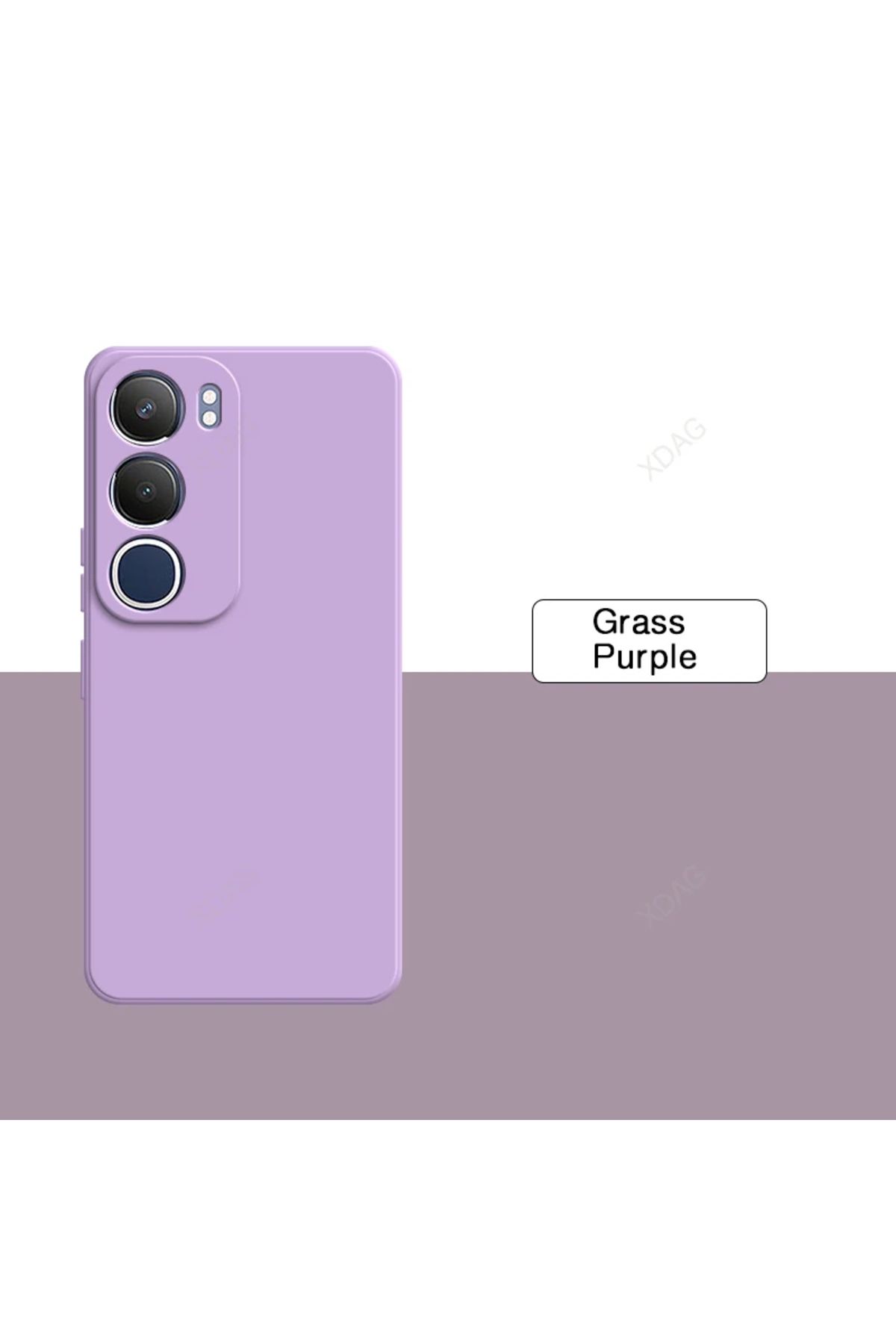GRABONO Vivo Y19S Kılıf Kamera Korumalıdır Kadife İç Kaplama Mat Premium Seri