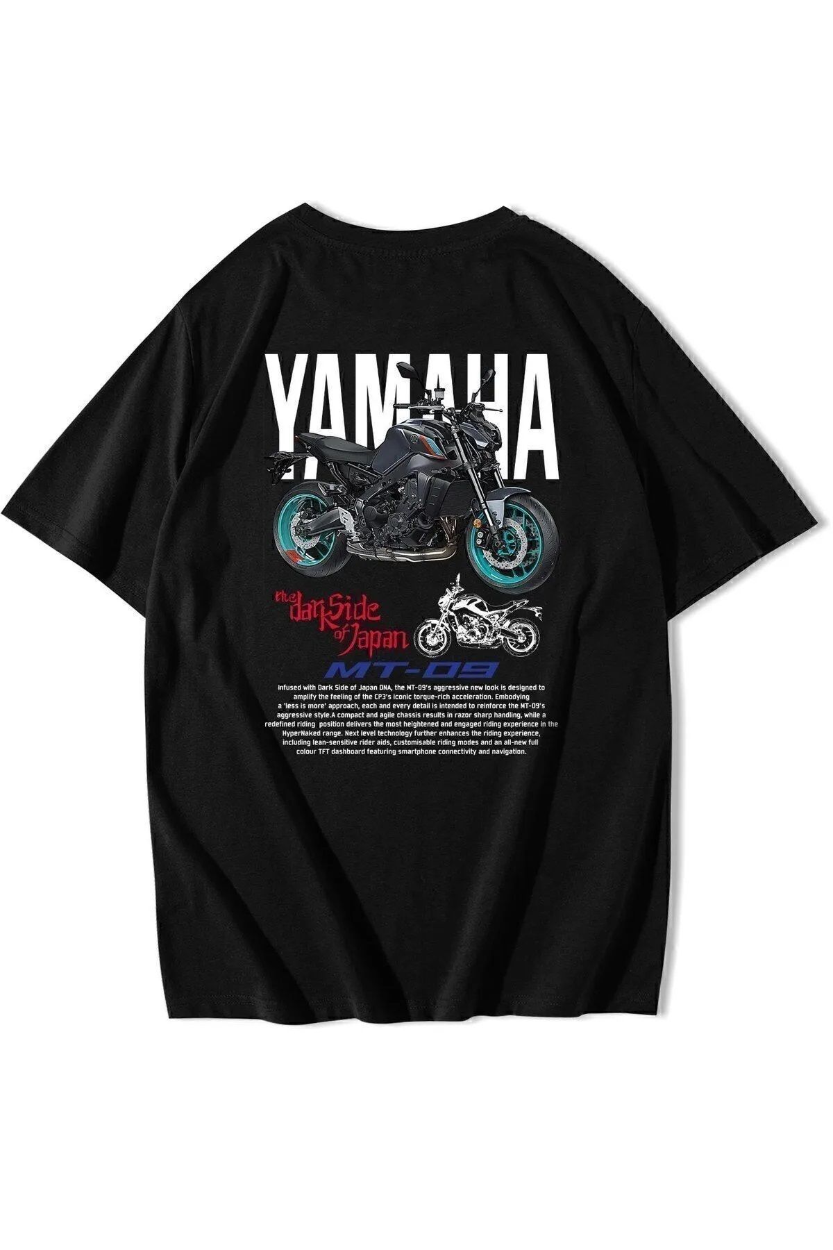 Hunors Sportswear & Company Unisex Kadın/Erkek Oversize Baskılı Pamuklu Bisiklet Yaka Kısa Kollu T-shirt