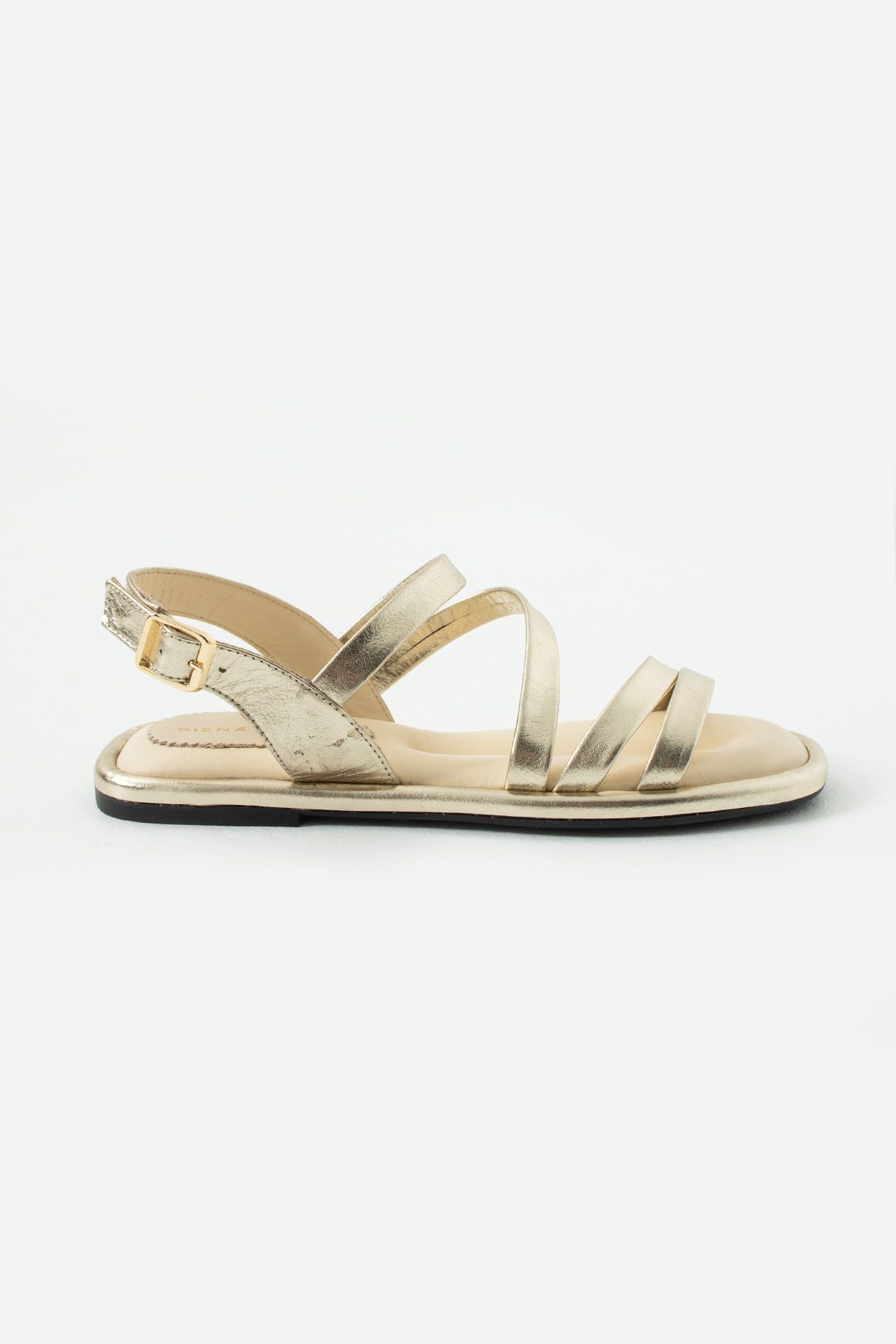 Siena Shoes Arise Kadın Hakiki Deri Sandalet Altın