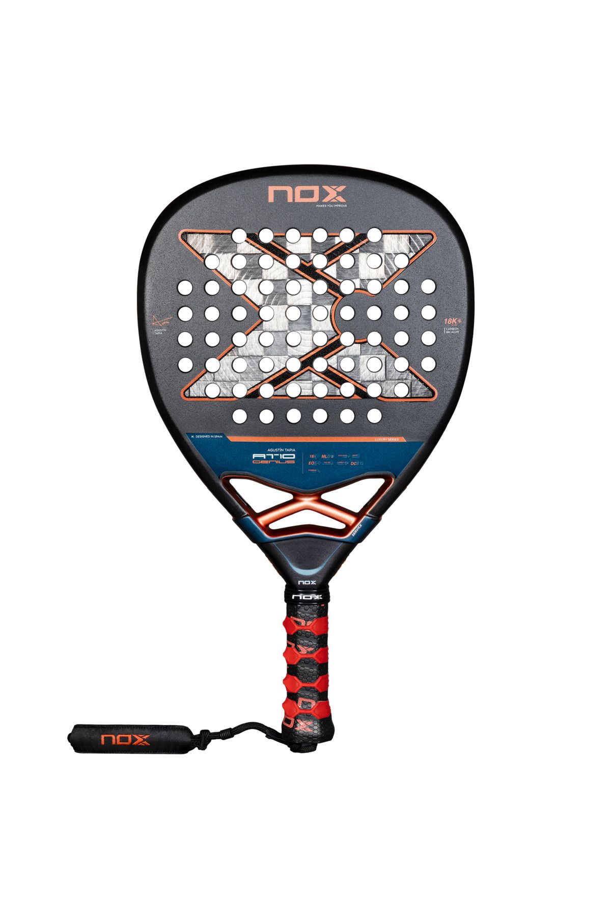 NOX Padel Raketi – AT10 Genius Attack 18K Alum Agustín Tapia İmzasıyla Saldırı Gücü Zirvede