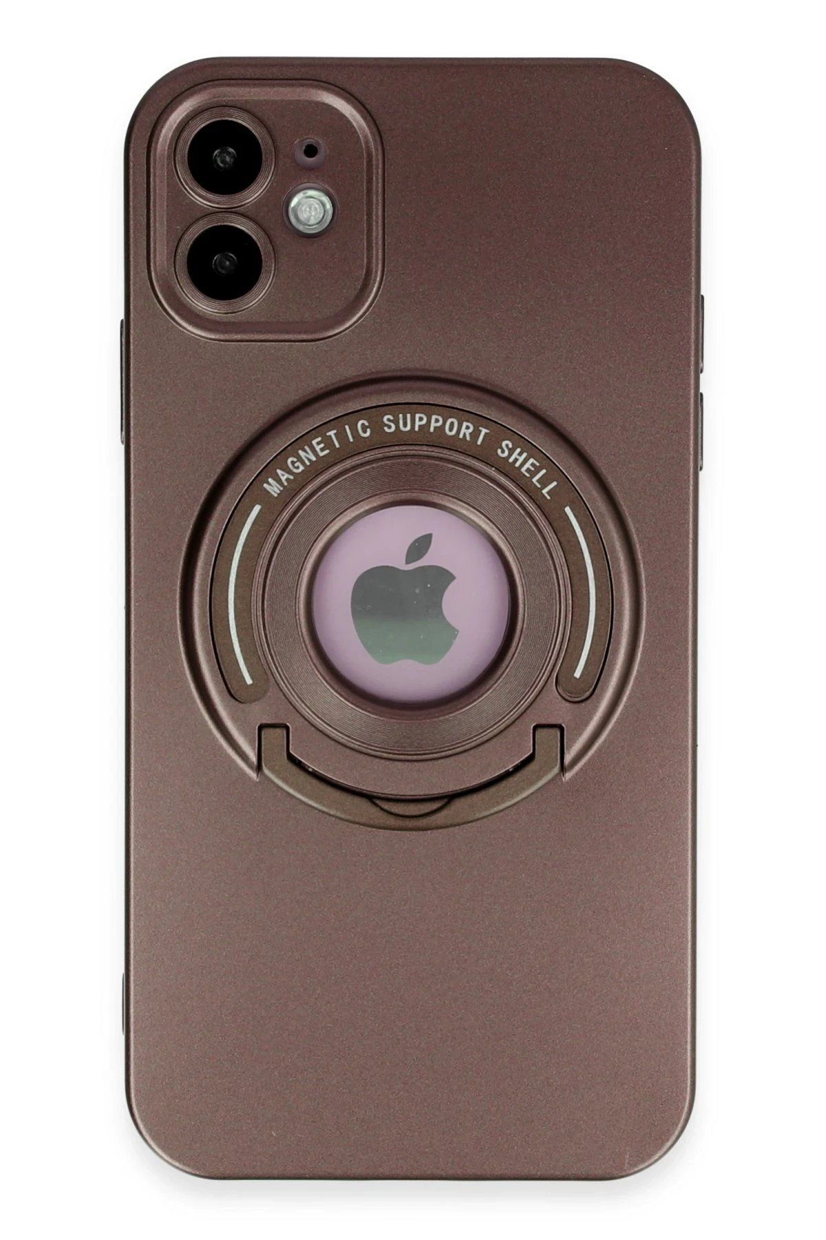 ENEFENDİ Newface iPhone 12 Kılıf Lukka Magneticsafe Kapak - Kahverengi