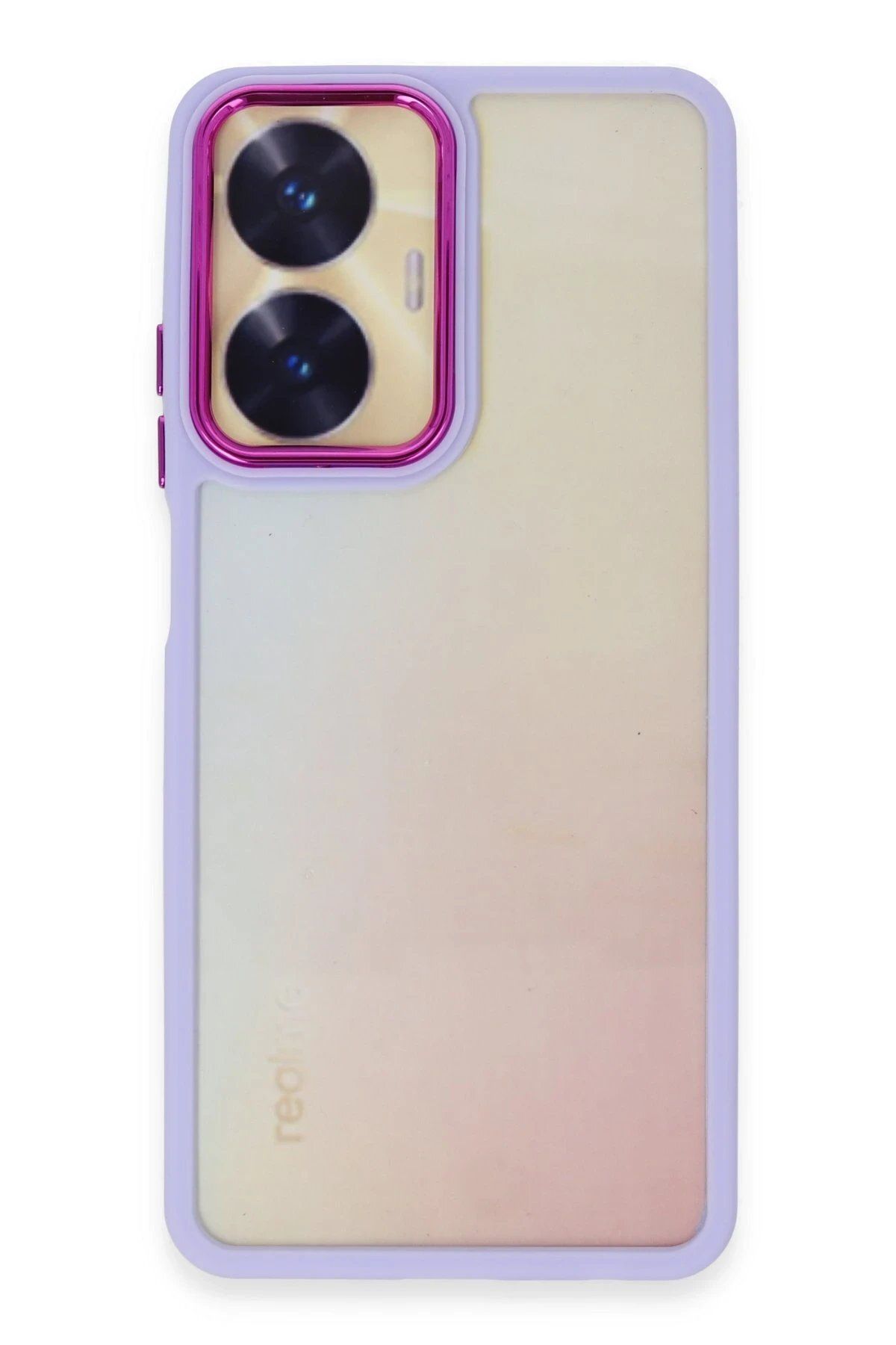 CepteToptan Newface Realme C55 Kılıf Dora Kapak - Lila