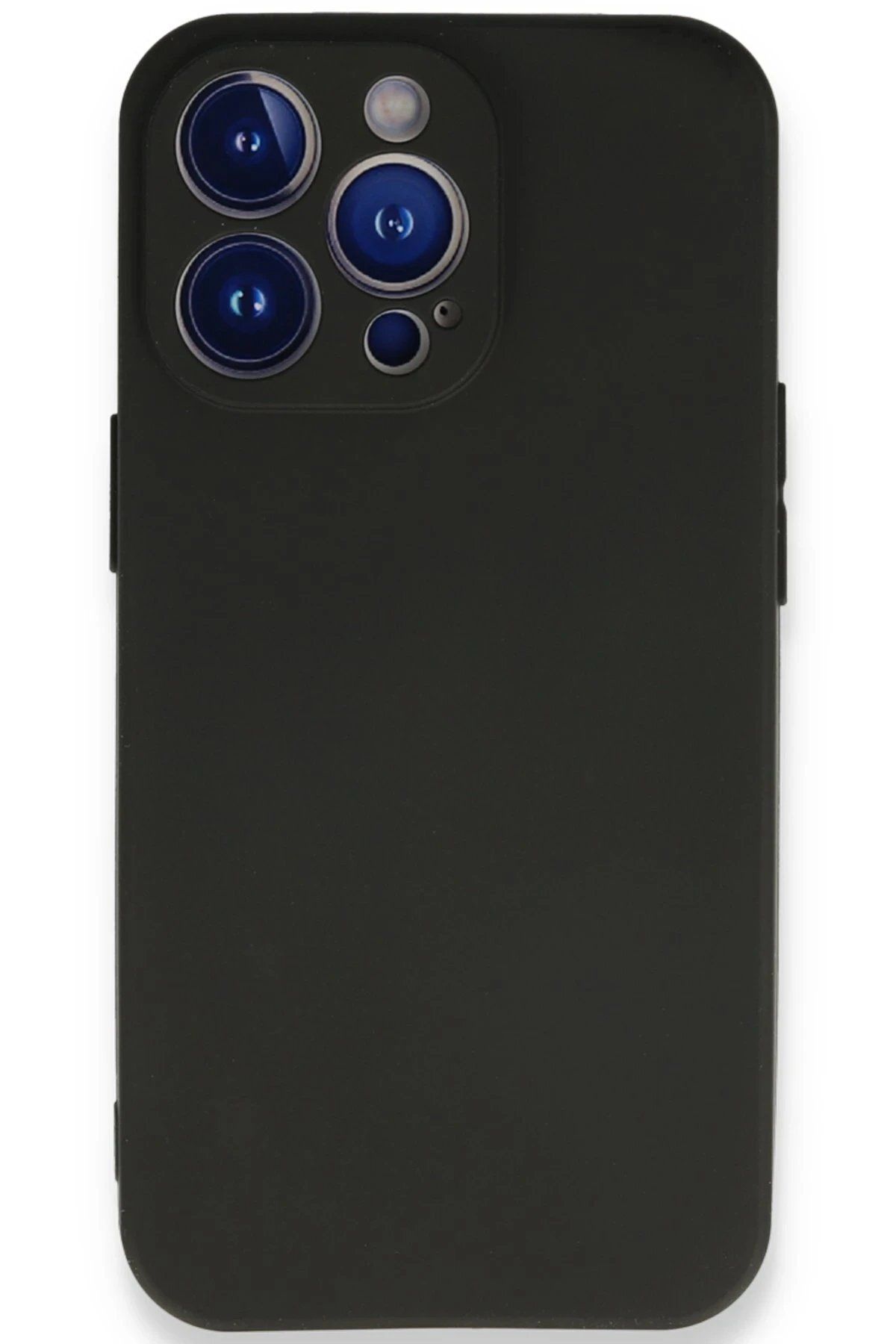 CepteToptan Newface iPhone 14 Pro Max Kılıf First Silikon - Siyah