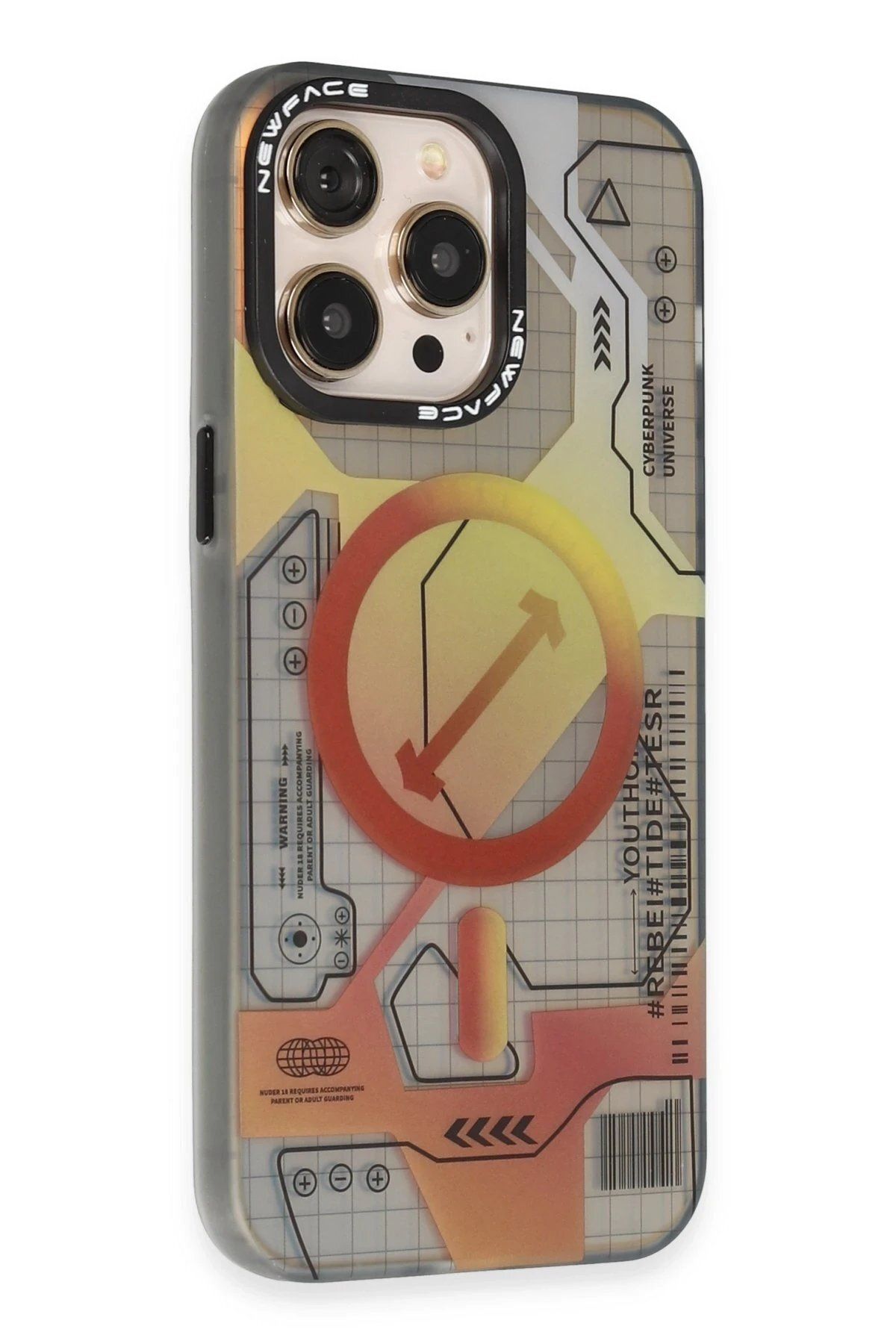 CepteToptan Newface iPhone 14 Pro Max Kılıf Venüs Magneticsafe Desenli Kapak - Venüs - 6