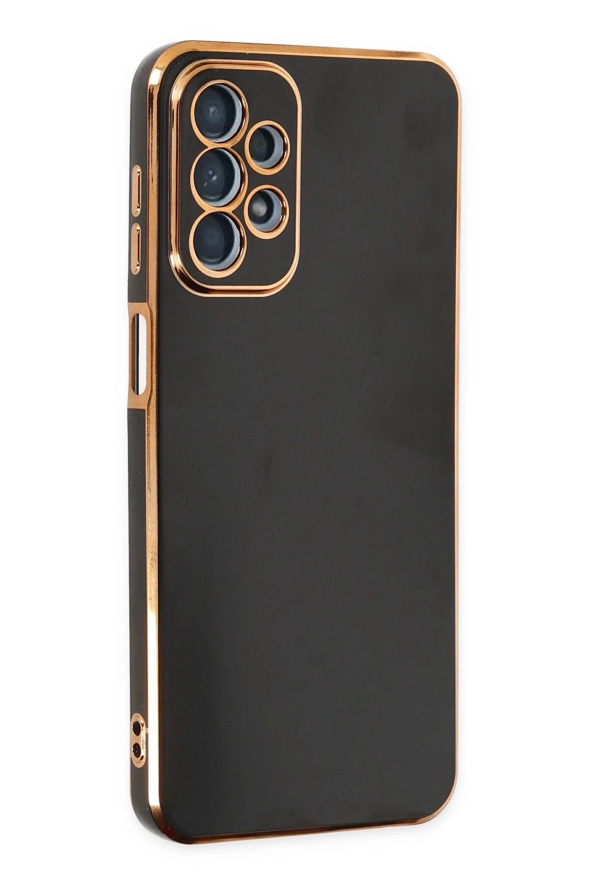 nerede bulurum Newface Samsung Galaxy A23 4G Kılıf Volet Silikon - Siyah