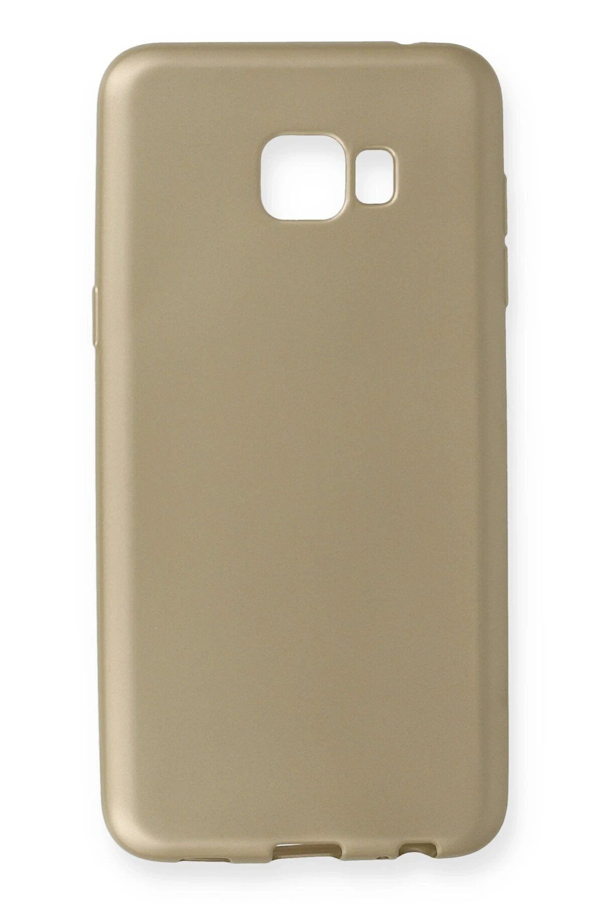 CepteToptan Newface Samsung Galaxy C5 Pro Kılıf First Silikon - Gold