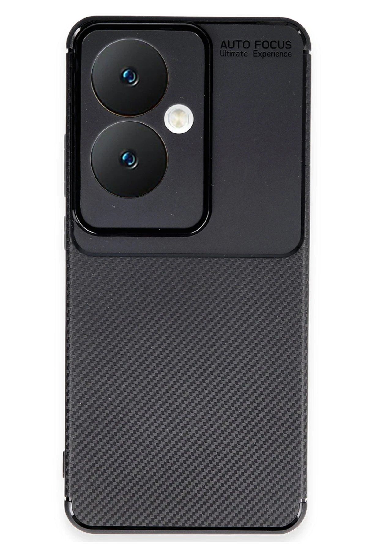 CepteToptan Newface Oppo Reno 11F Kılıf Auto Focus Karbon Kapak - Siyah