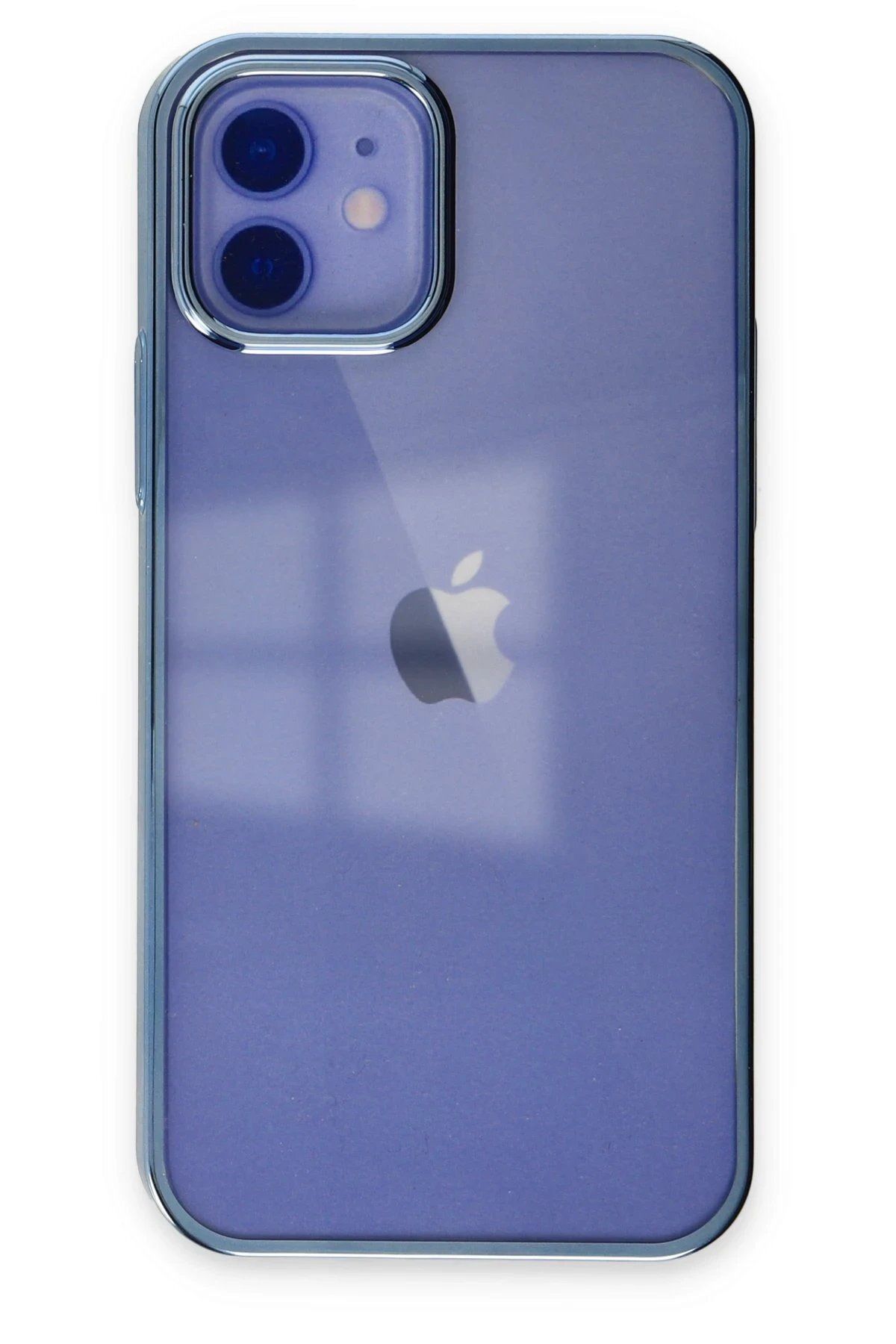 CepteToptan Newface iPhone 12 Kılıf Element Silikon - Mavi