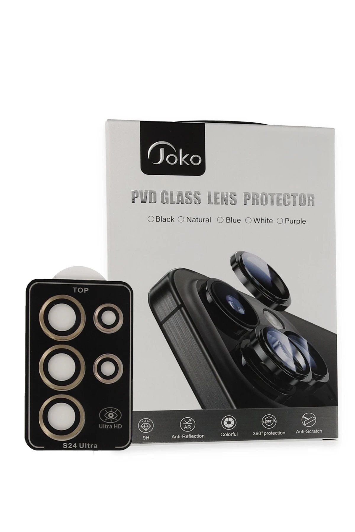 CepteToptan Joko Samsung Galaxy S23 Ultra PVD Metal Kamera Lens - Gold