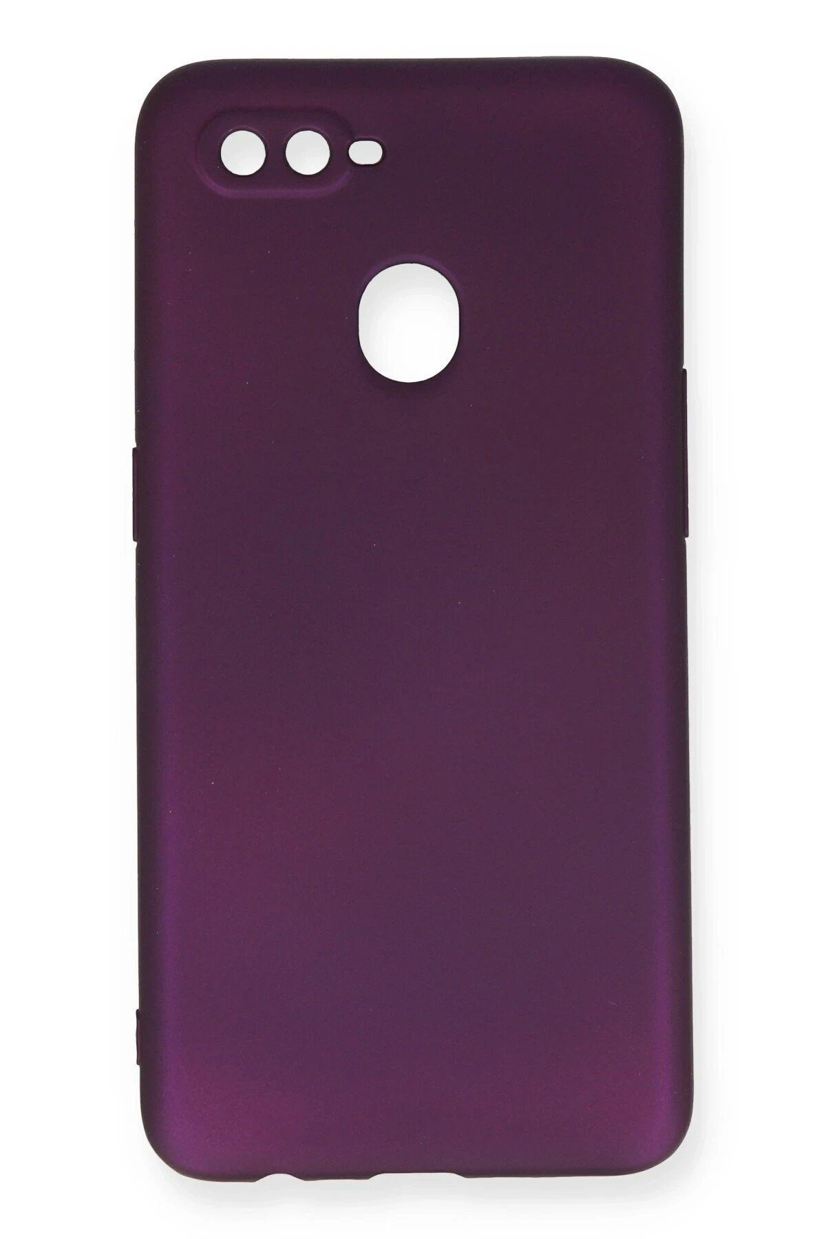 CepteToptan Newface Oppo A12 Kılıf First Silikon - Mürdüm