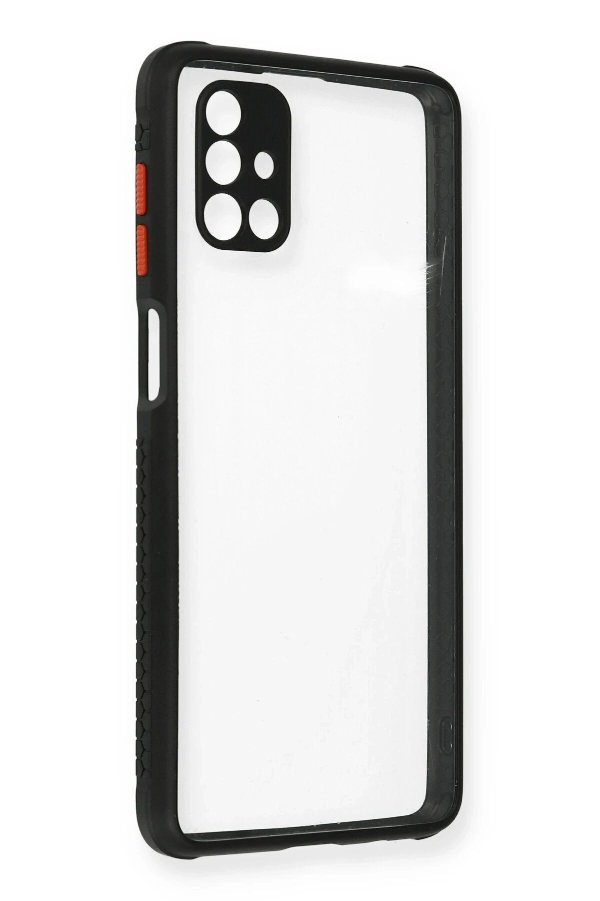 CepteToptan Newface Samsung Galaxy M51 Kılıf Miami Şeffaf Silikon - Siyah