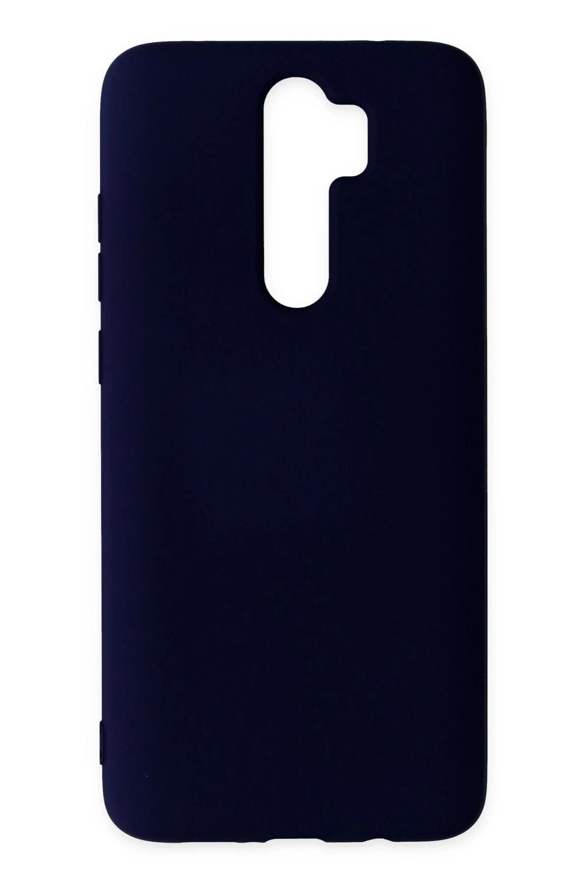 CepteToptan Newface Xiaomi Redmi Note 8 Pro Kılıf Nano içi Kadife Silikon - Lacivert