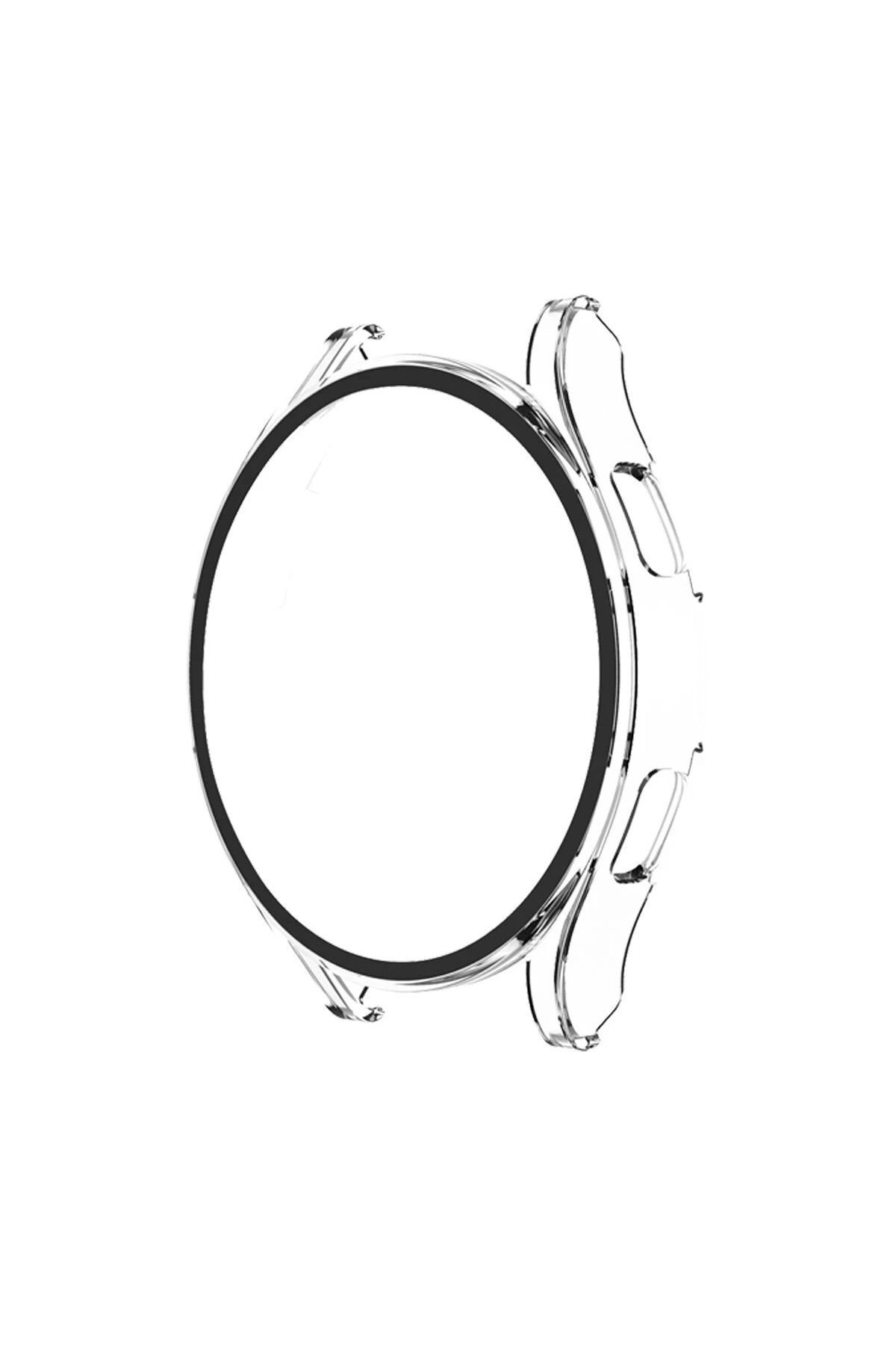 CepteToptan Newface Watch 5 Pro 45mm Wall Camlı Kasa Ekran Koruyucu - Şeffaf