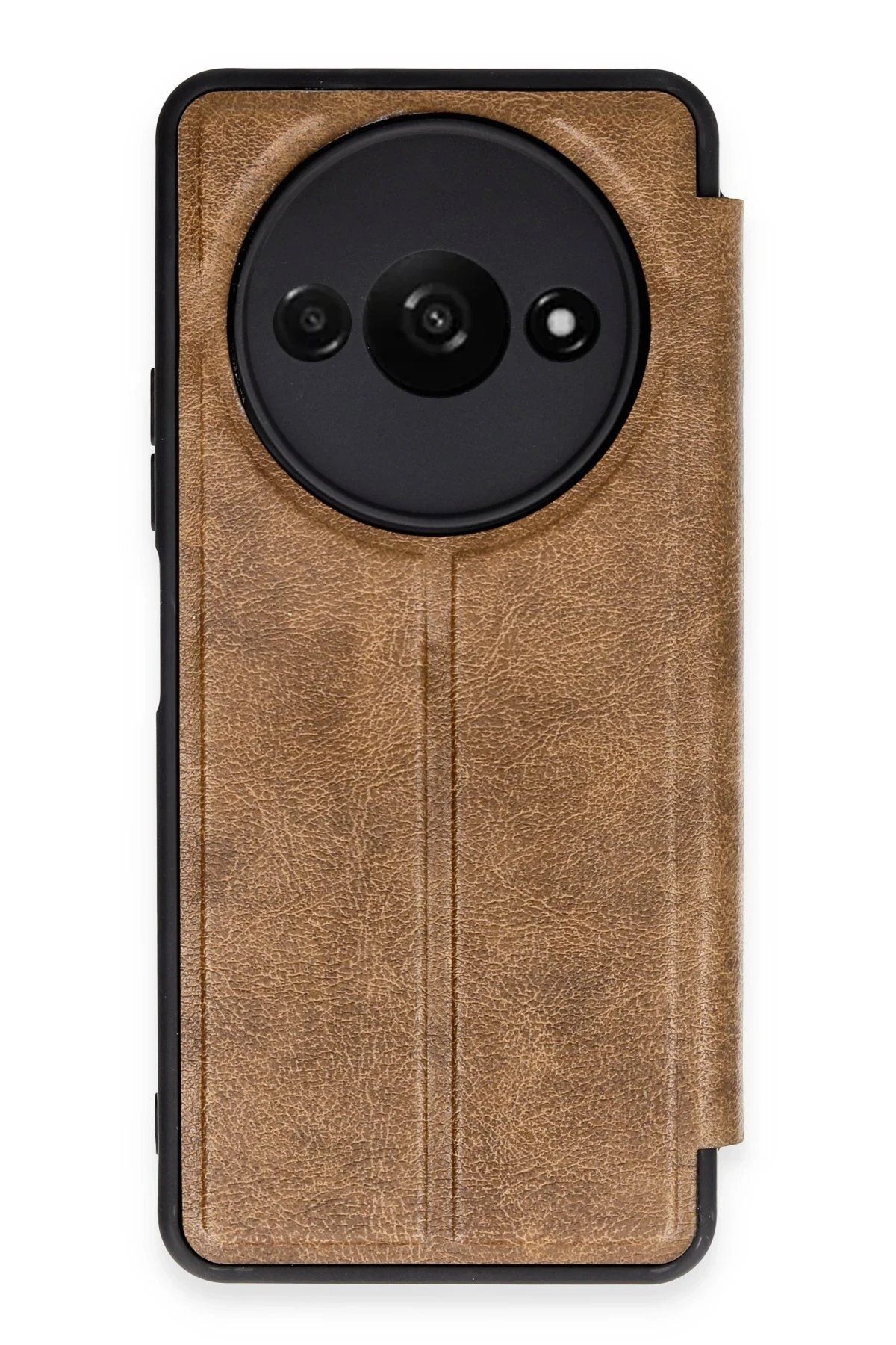 CepteToptan Newface Xiaomi Redmi A3 4G Kılıf Flip Cover - Taba