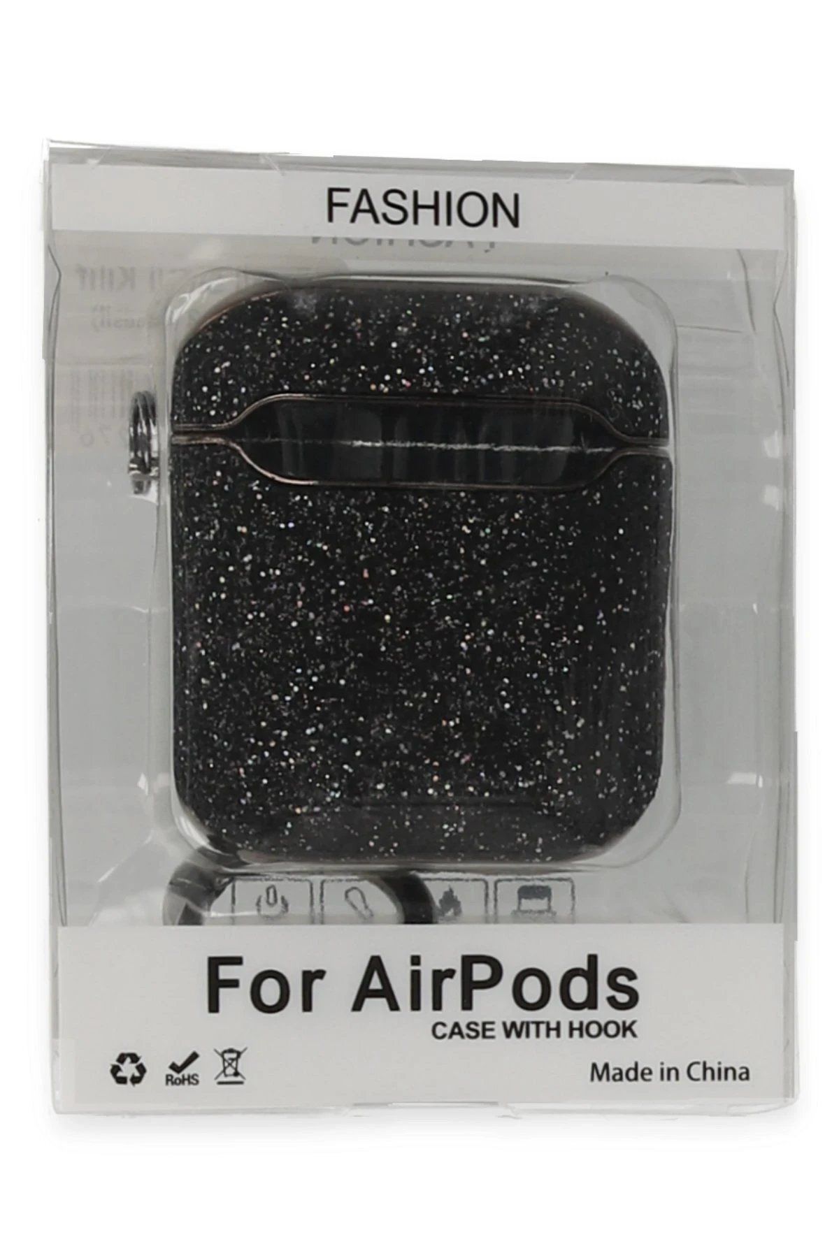CepteToptan Newface Airpods 2 (2.nesil) Spell Simli Kılıf - Siyah