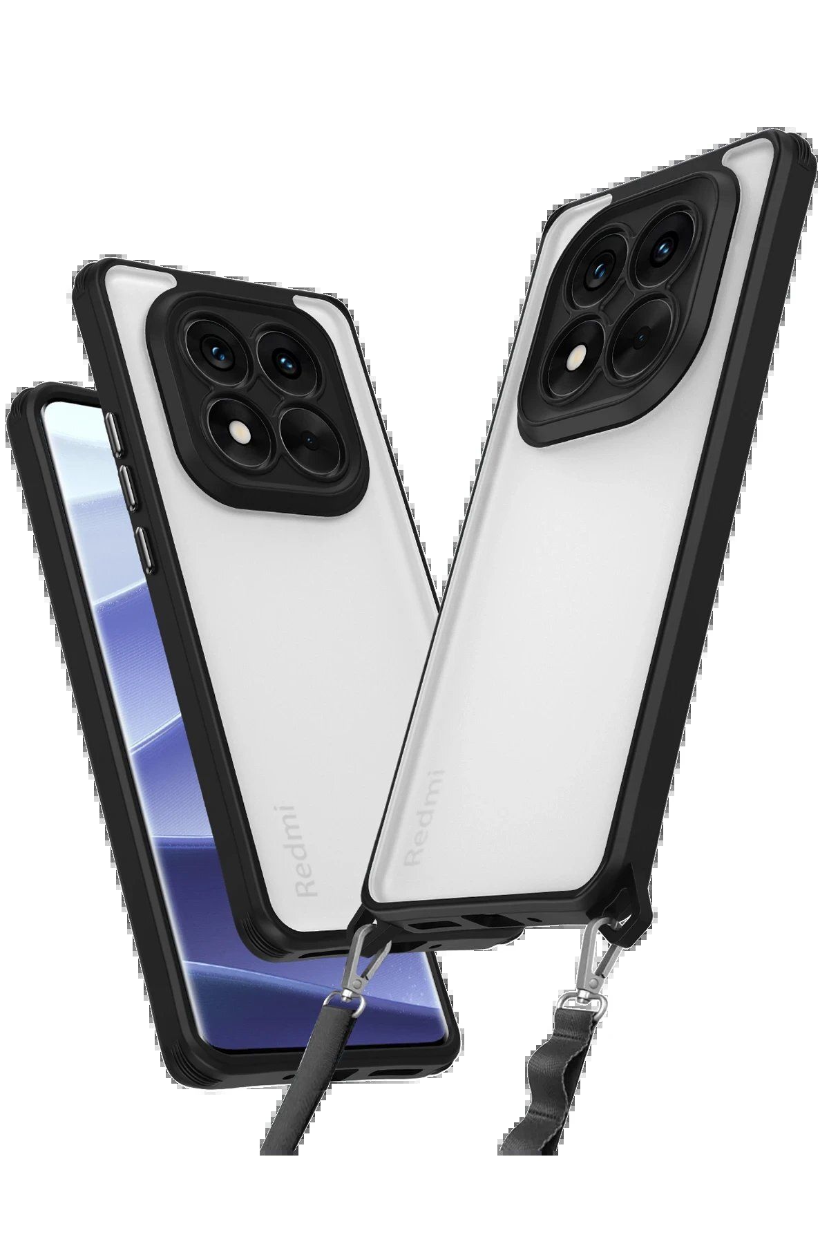 CepteToptan Newface Xiaomi Redmi Note 14 Pro 4G Kılıf Penta Silikon Kılıf - Siyah