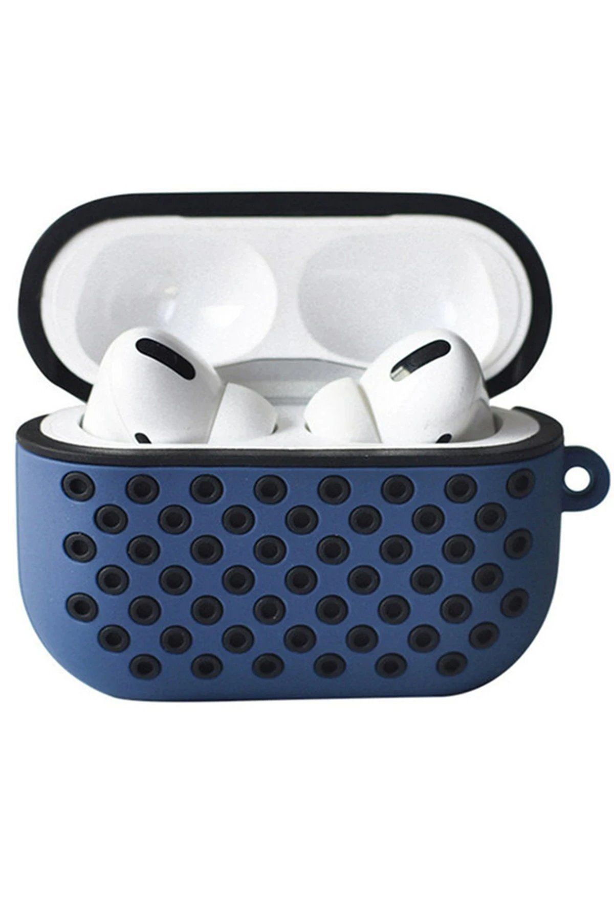 CepteToptan Newface Airpods Pro 2 (2.nesil) Spor Delikli Kılıf - Lacivert-Siyah