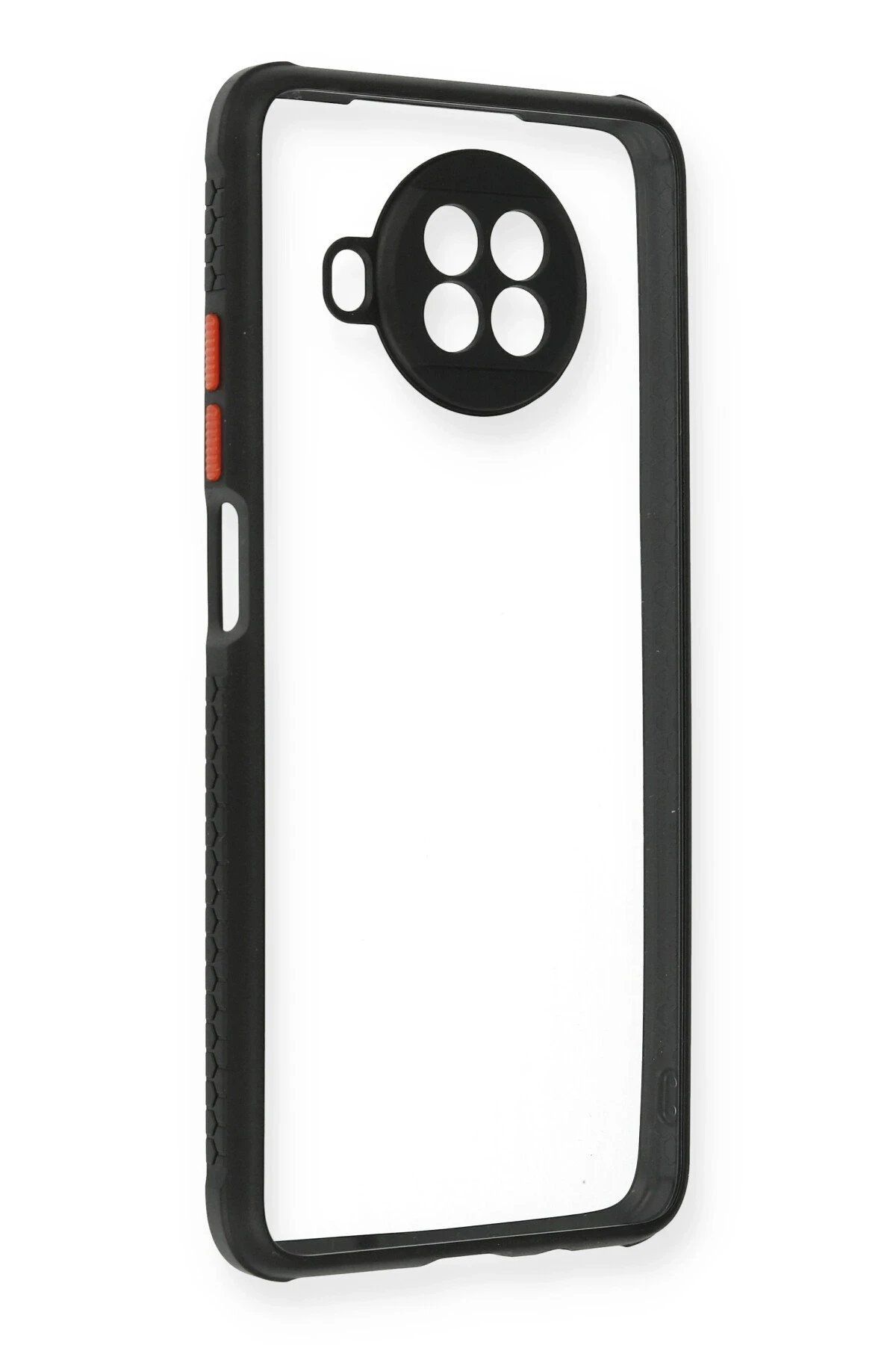 nerede bulurum Newface Xiaomi Redmi Note 9 Pro 5G Kılıf Miami Şeffaf Silikon - Siyah