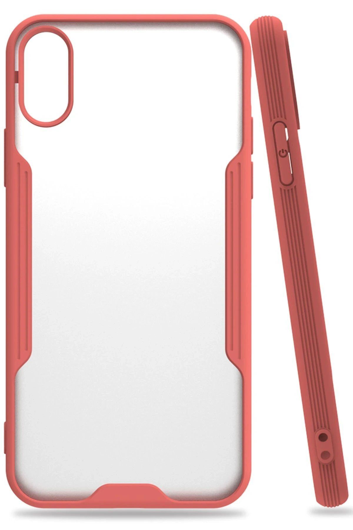 CepteToptan Newface iPhone X Kılıf Platin Silikon - Pembe