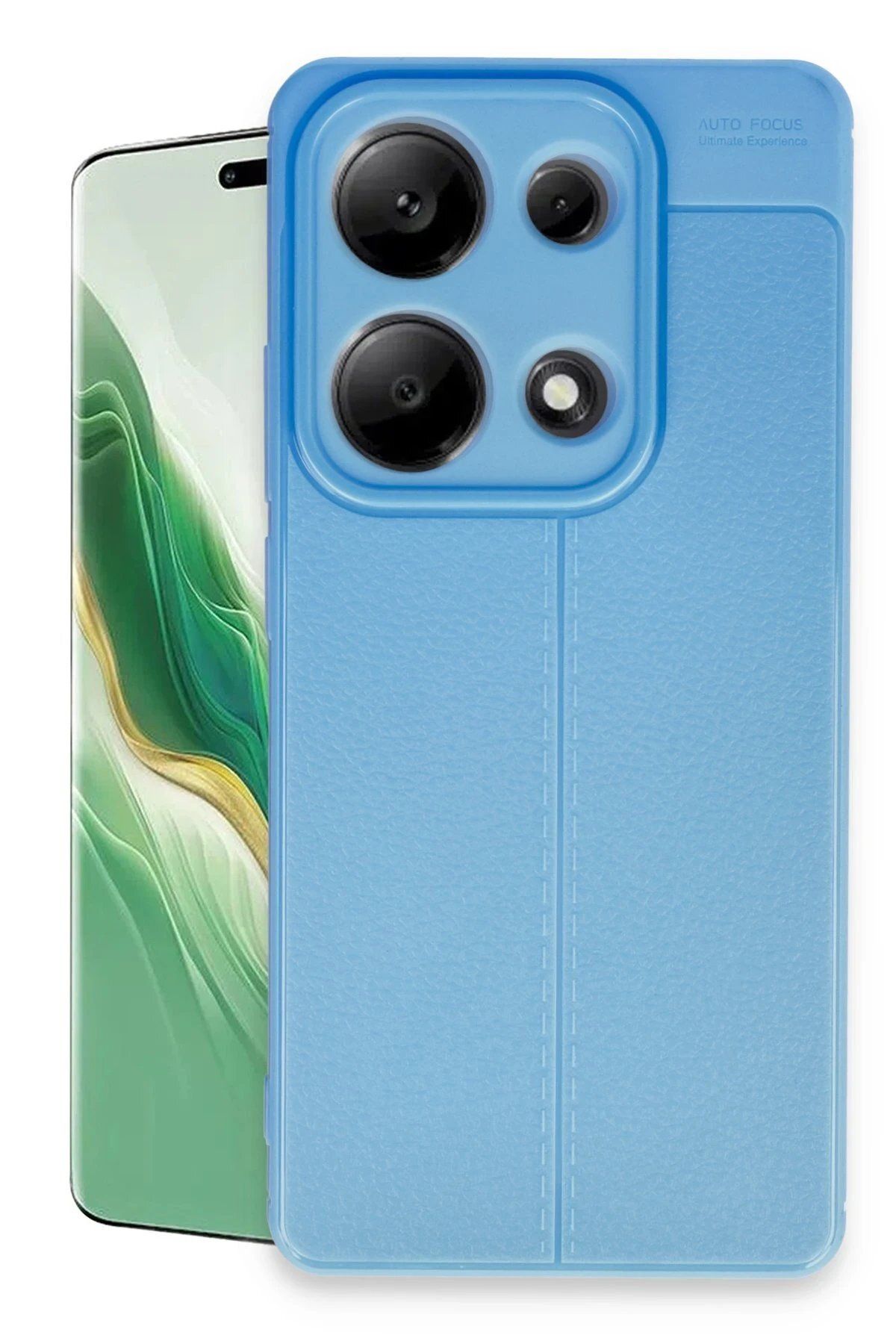 CepteToptan Newface Xiaomi Redmi Note 13 Pro 4G Kılıf Auto Focus Kapak - Mavi