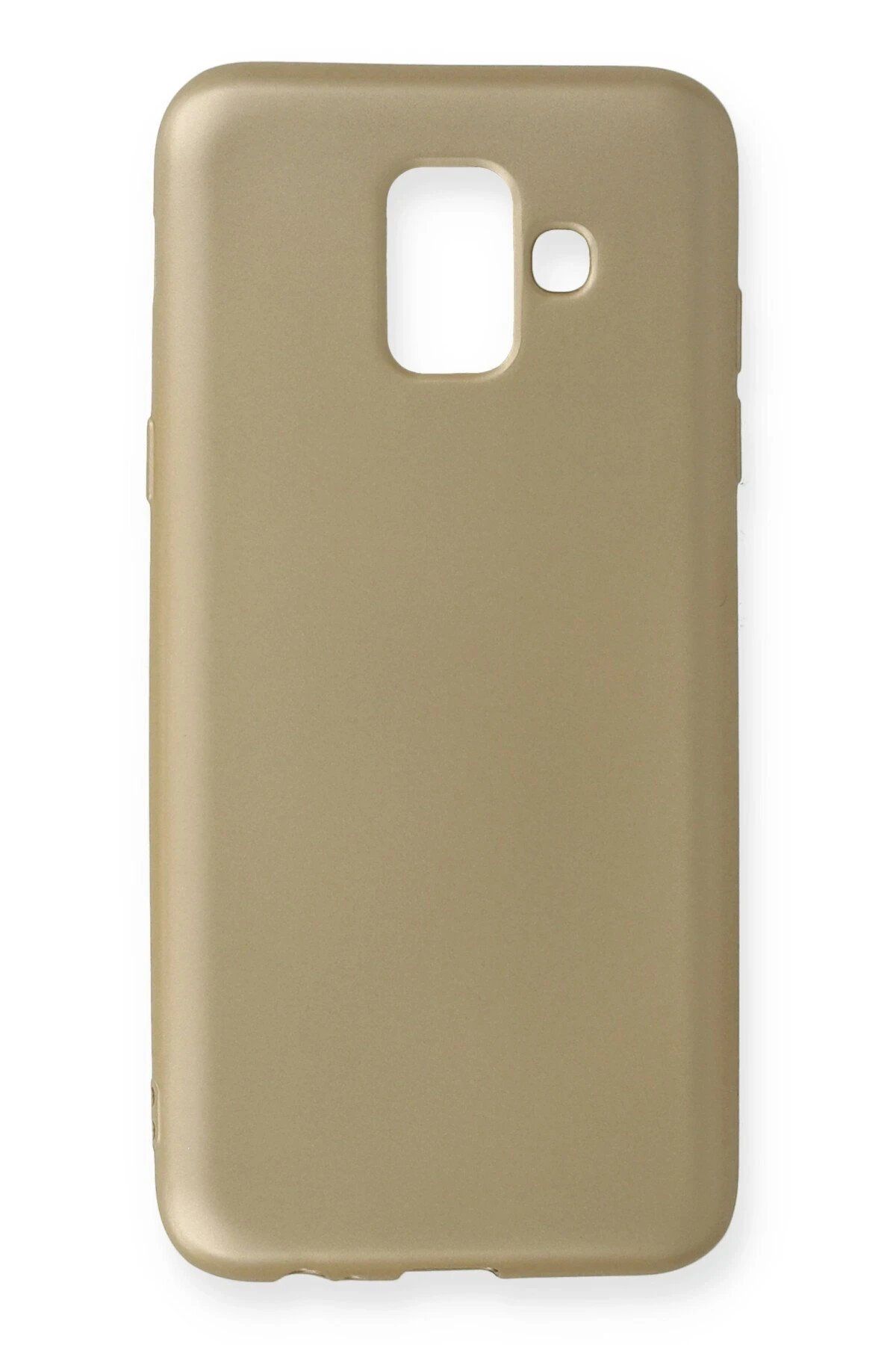 CepteToptan Newface Samsung Galaxy A6 2018 Kılıf First Silikon - Gold