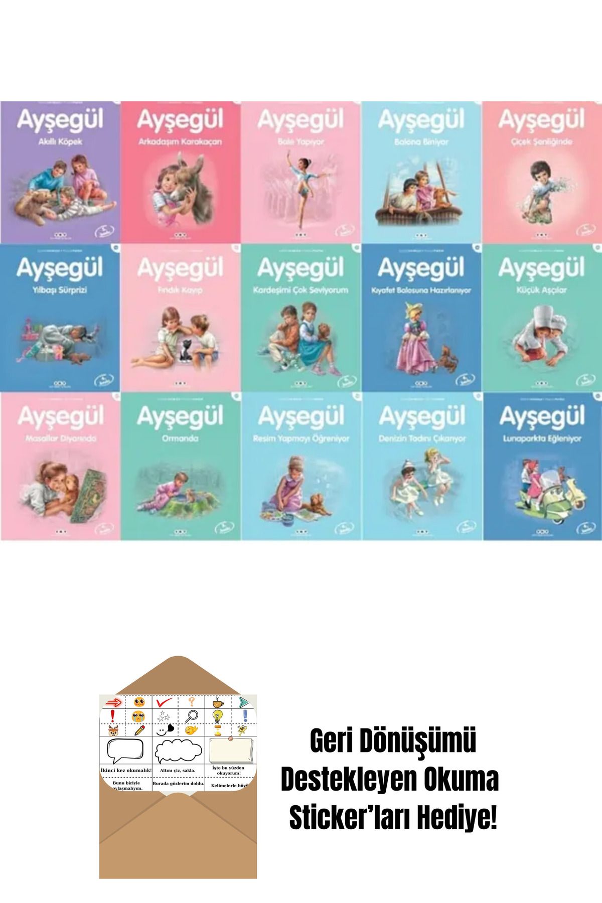 Yapı Kredi Yayınları Annemin Çantası + Üç Kedi Bir Dilek 4 Kitap Set + Okuma Sticker'ları
