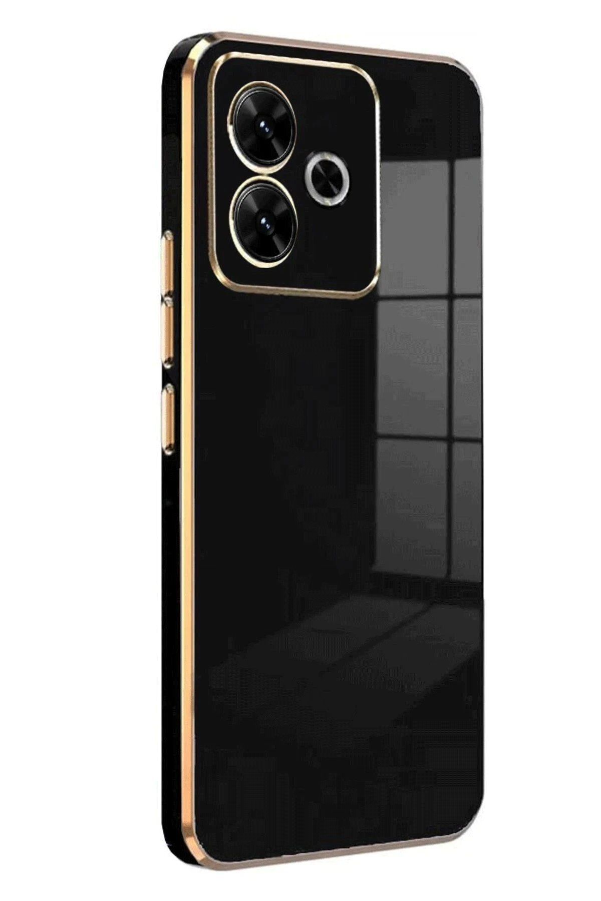CepteToptan Newface Xiaomi Redmi 13 4G Kılıf Volet Silikon - Siyah