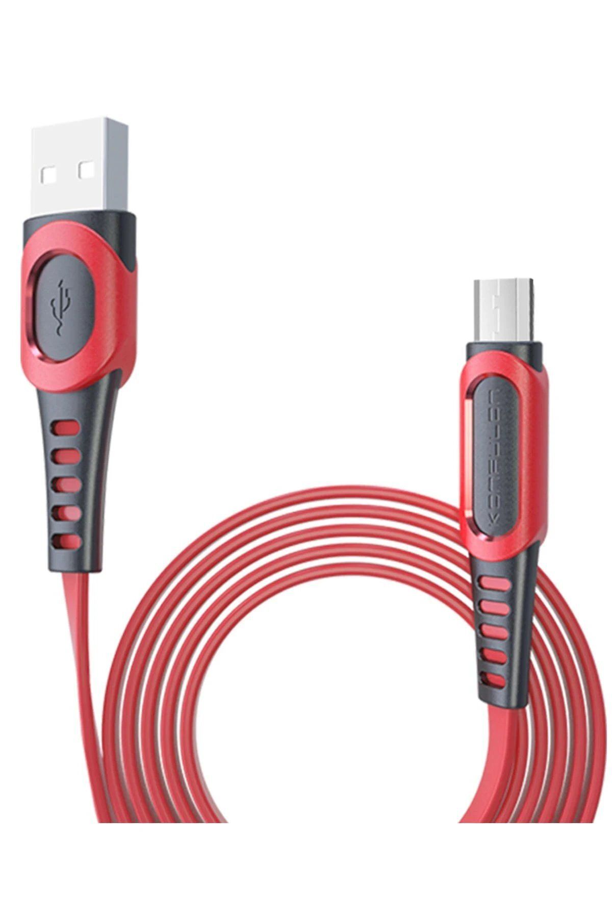 CepteToptan Konfulon DC01 Süper Hızlı Micro USB Kablo 1M 2.4A - Kırmızı