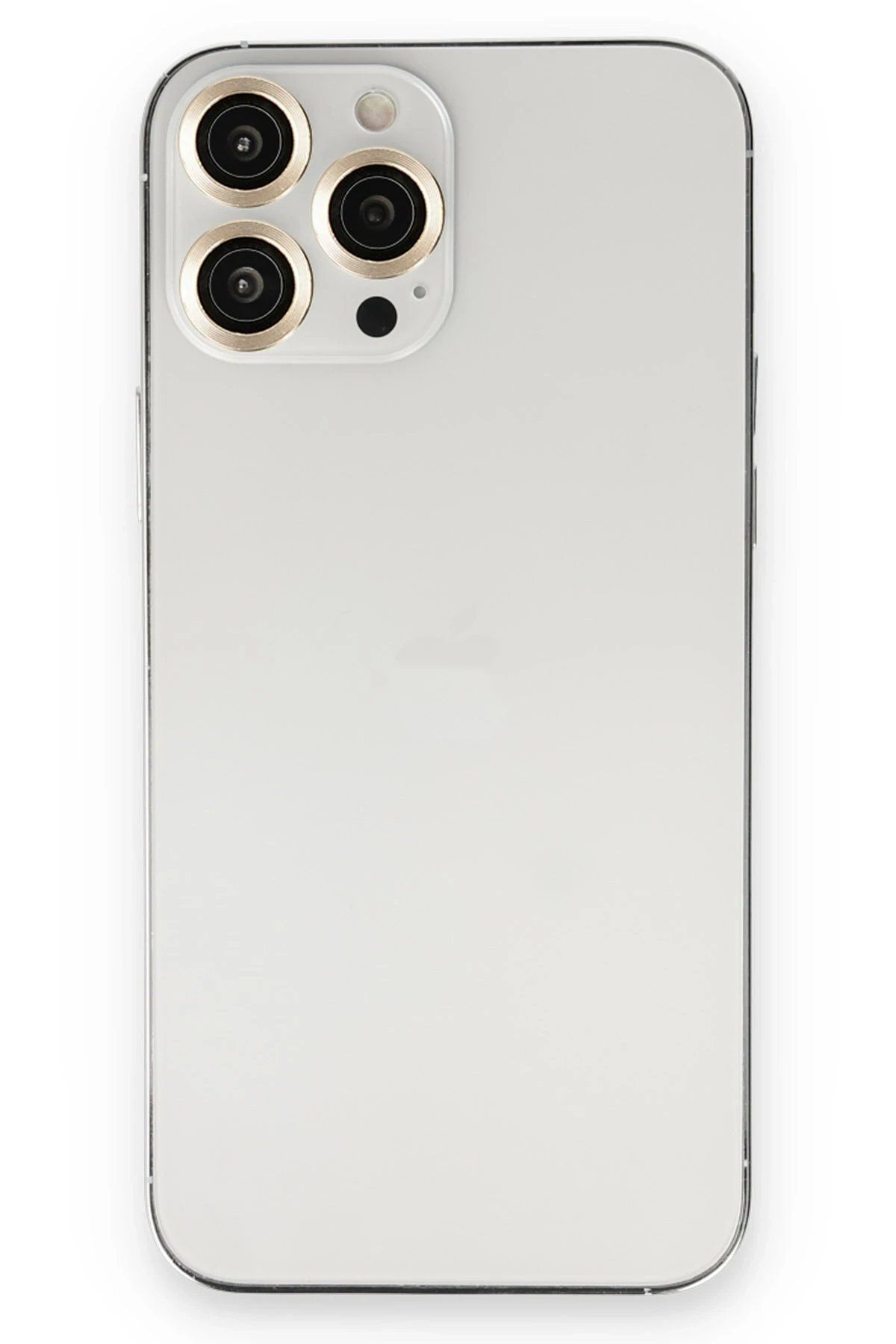 CepteToptan Newface iPhone 13 Pro Max Metal Kamera Lens - Gold