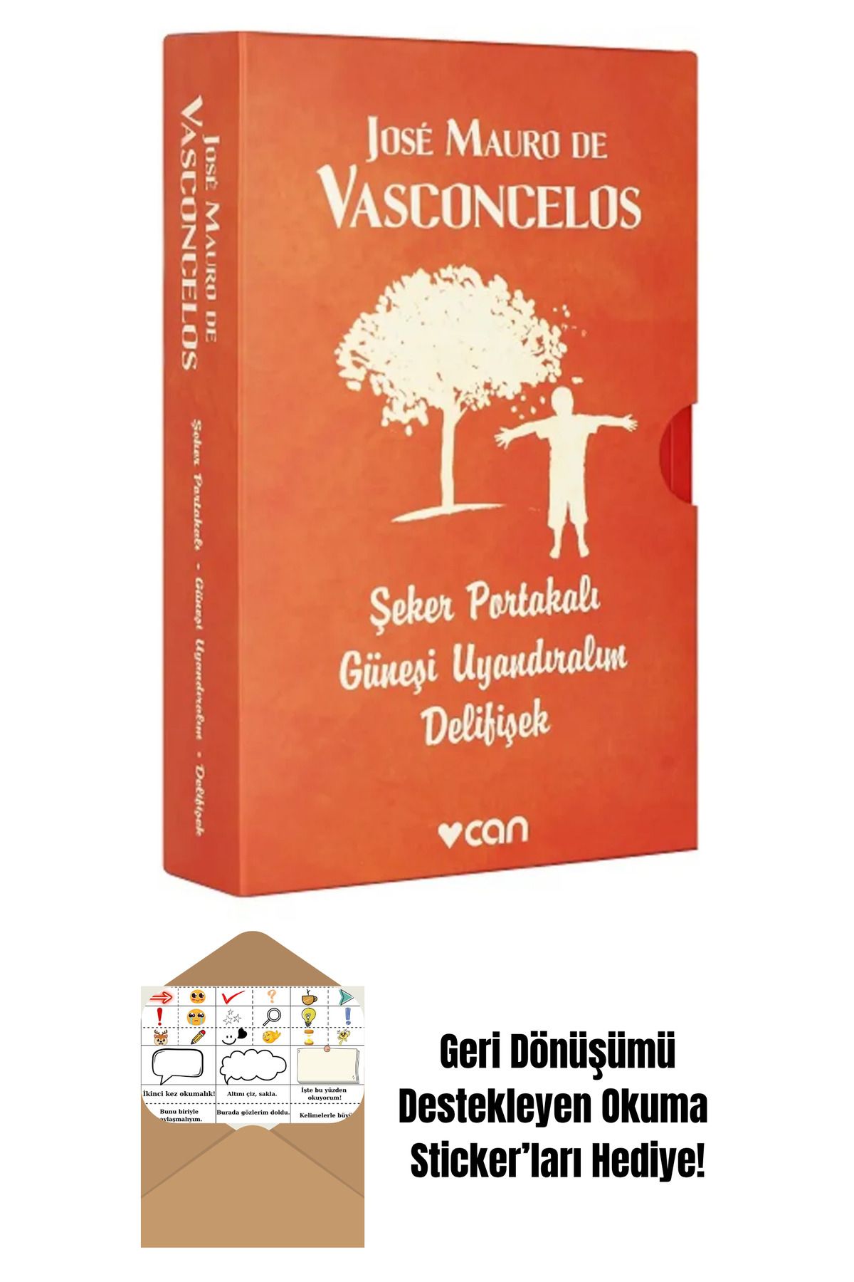 Can Yayınları Şeker Portakalı Üçlemesi Seti + Okuma Sticker'ları