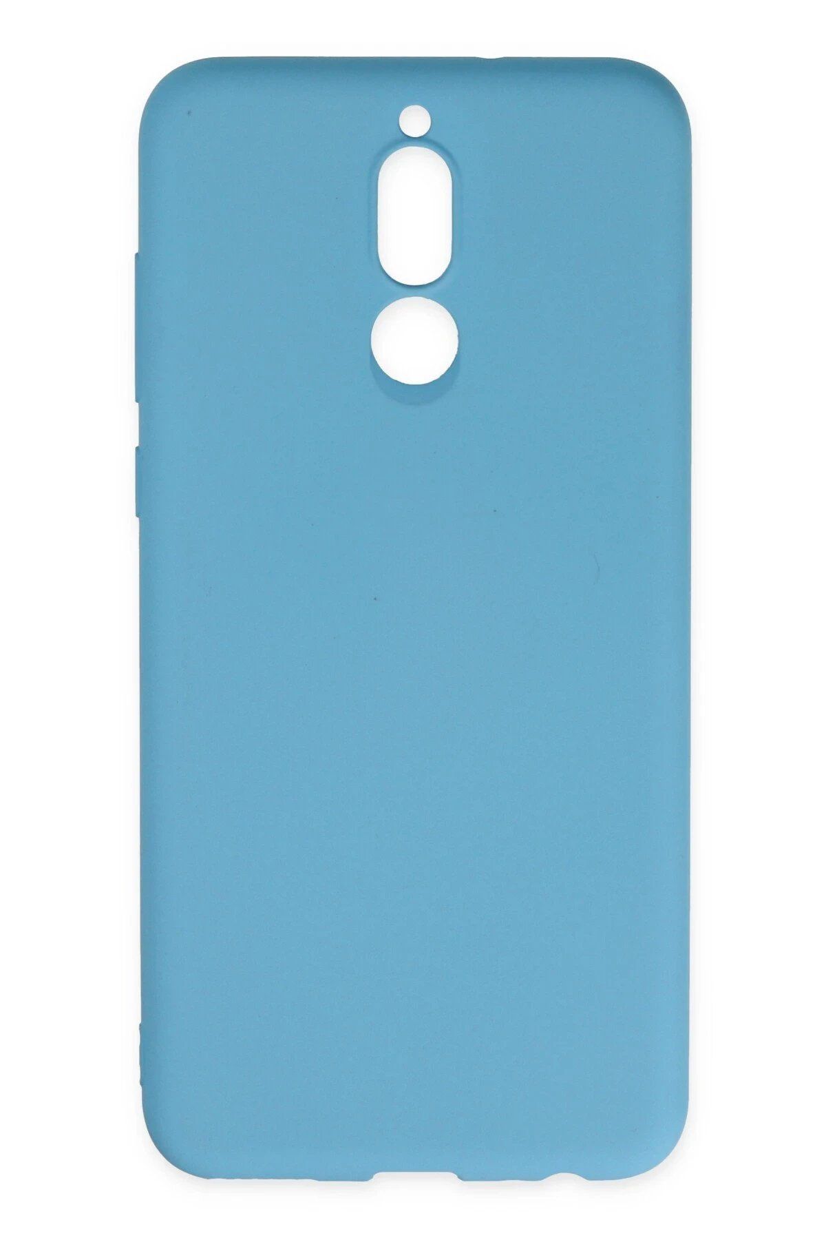 CepteToptan Newface Huawei Mate 10 Lite Kılıf Nano içi Kadife Silikon - Mavi