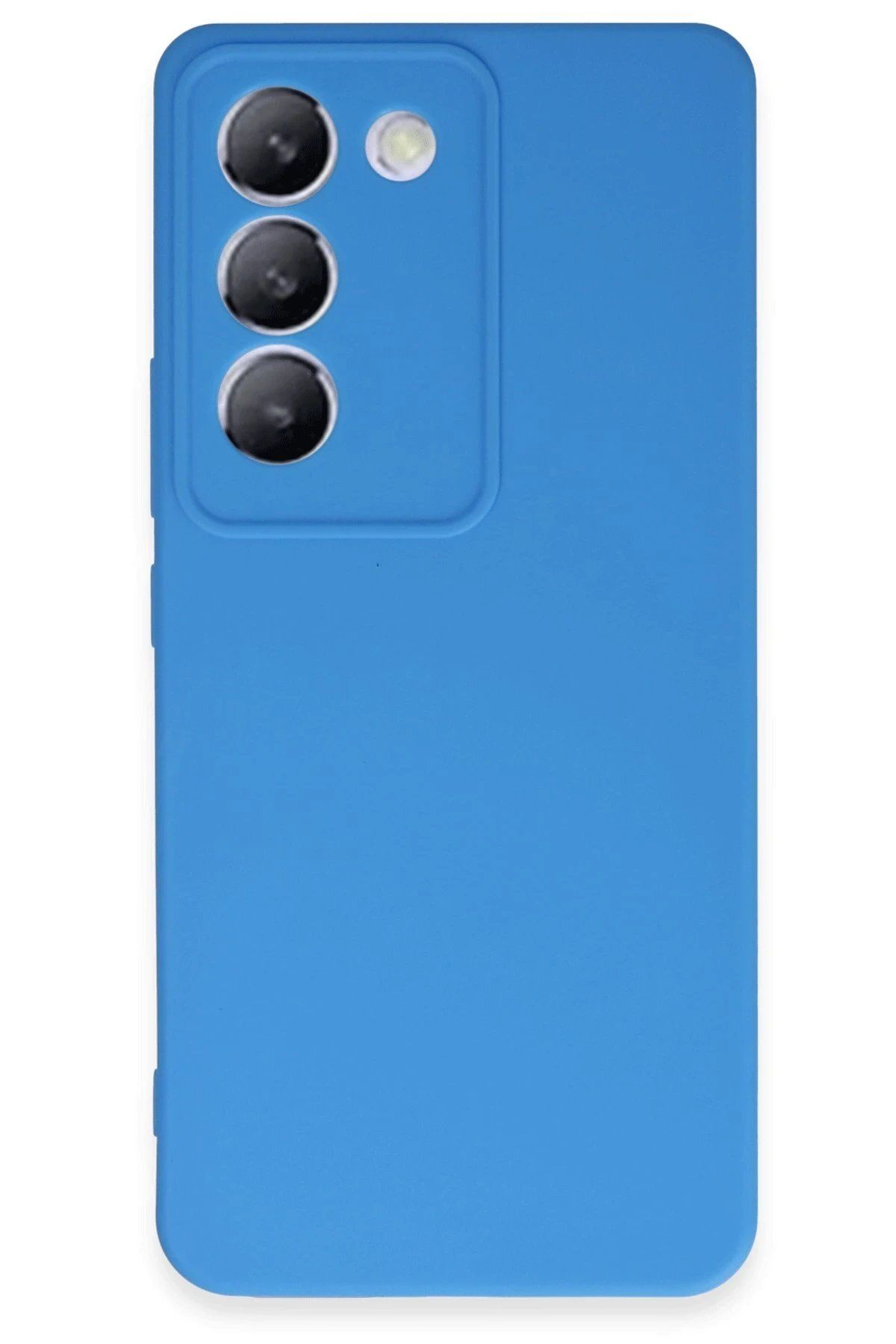 CepteToptan Newface Vivo V30 Lite 4G Kılıf First Silikon - Mavi