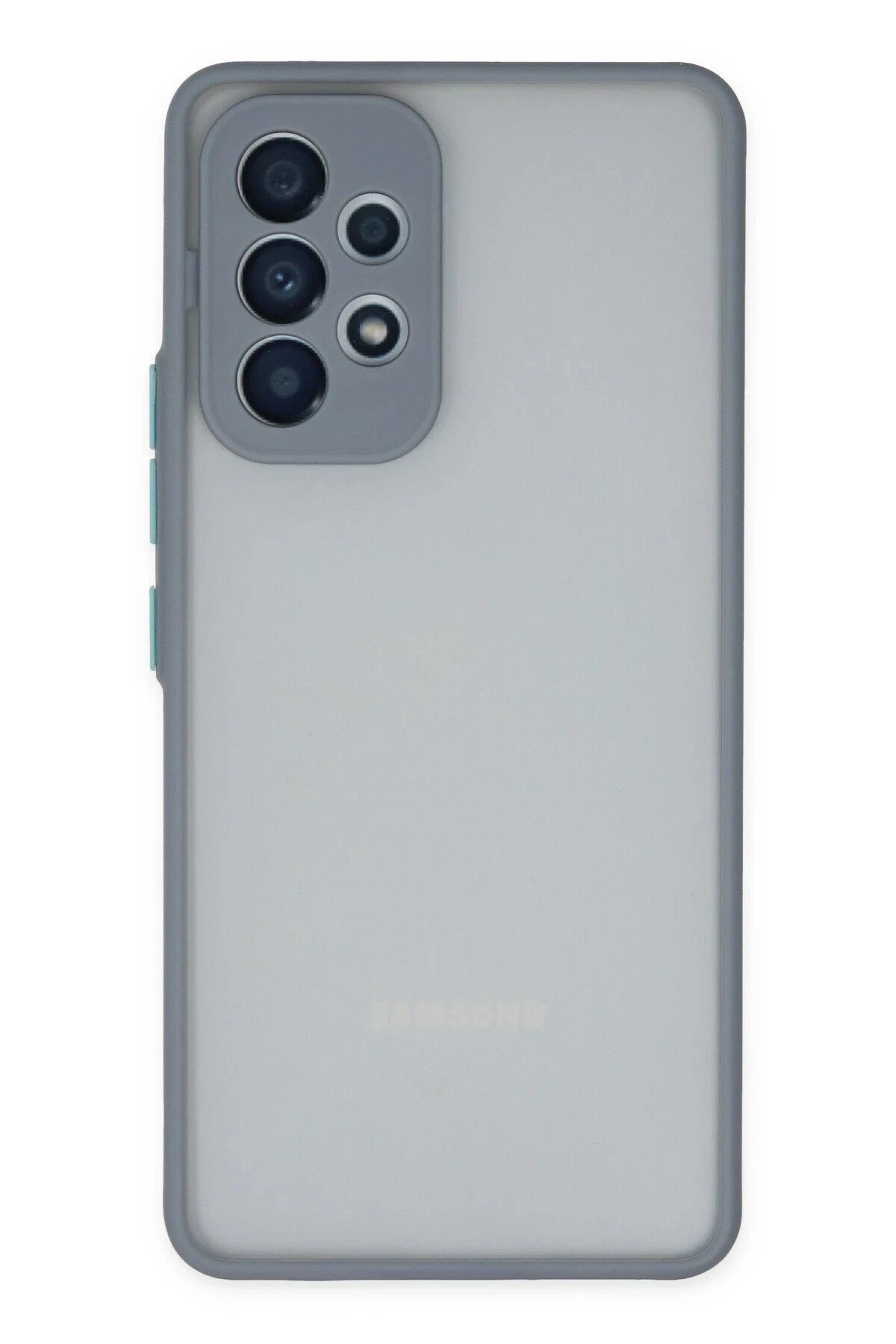 nerede bulurum Newface Samsung Galaxy A53 5G Kılıf Montreal Silikon Kapak - Gri