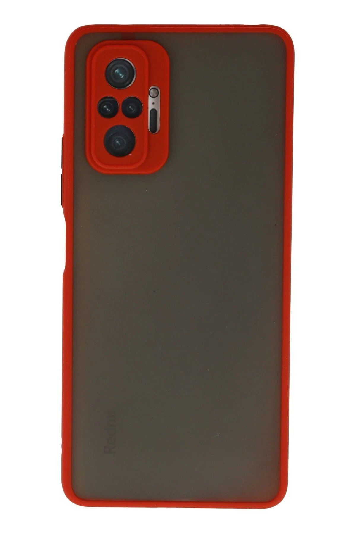 CepteToptan Newface Xiaomi Redmi Note 10 Pro Kılıf Montreal Silikon Kapak - Kırmızı