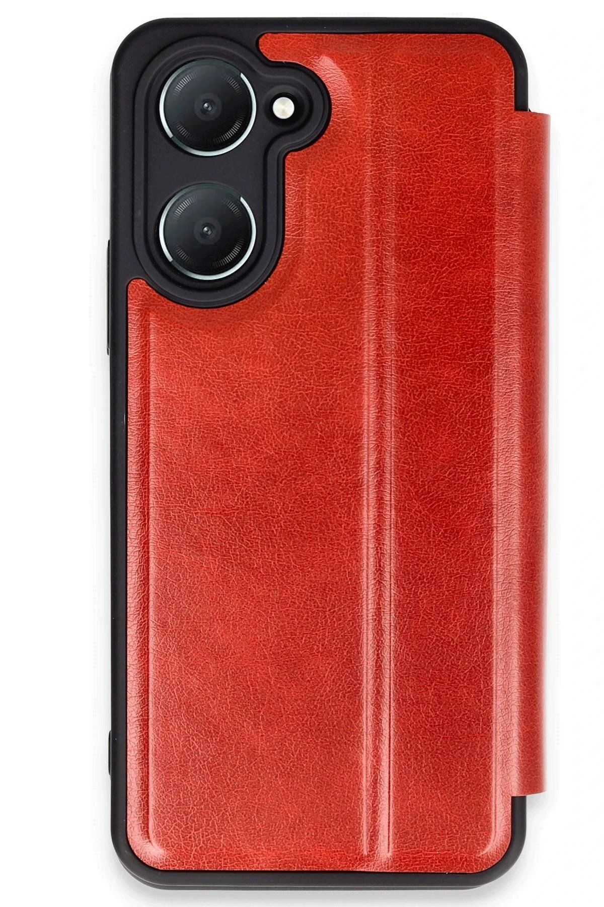 CepteToptan Newface Vivo Y18 Kılıf Flip Cover - Kırmızı