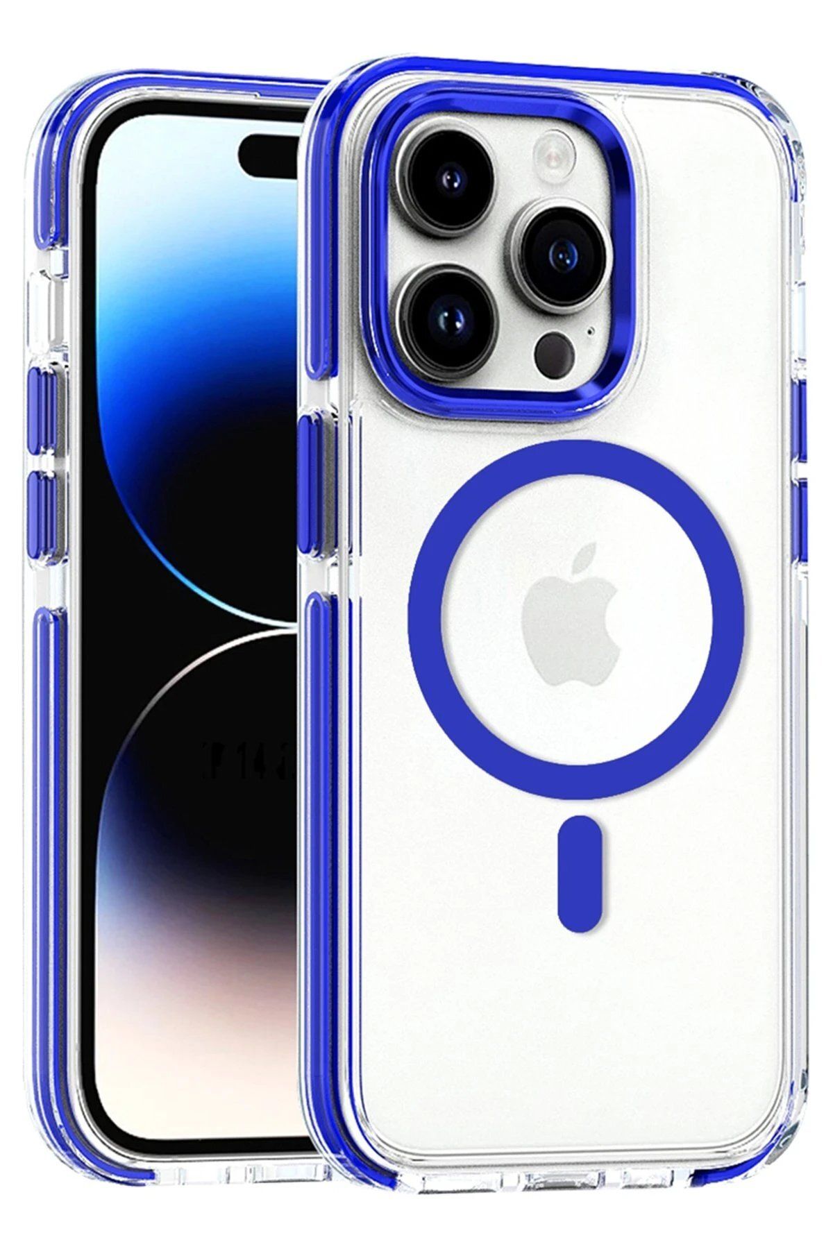 CepteToptan Joko iPhone 15 Pro Max Bella Magsafe Kapak - Mavi