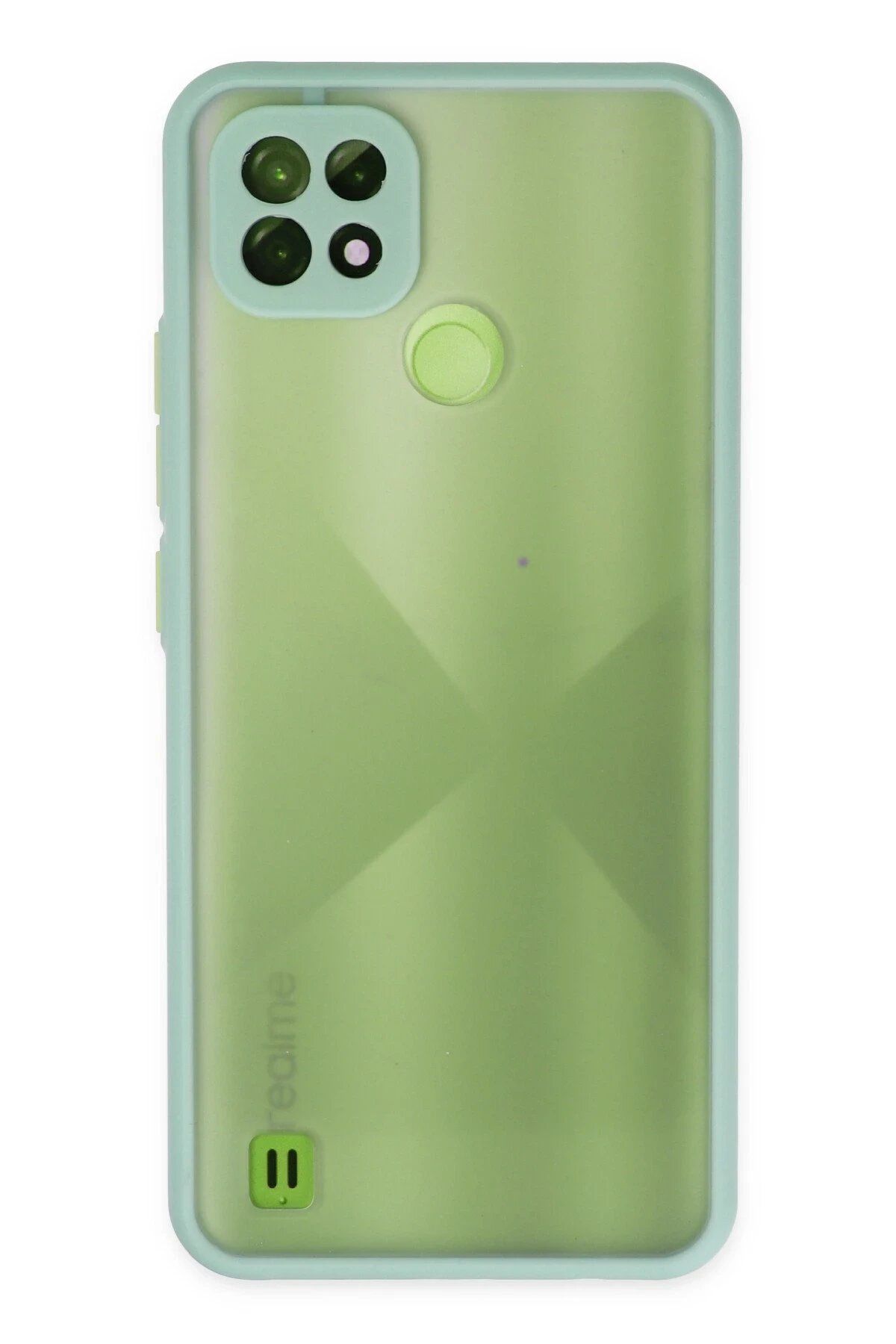 CepteToptan Newface Realme C21 Kılıf Montreal Silikon Kapak - Turkuaz