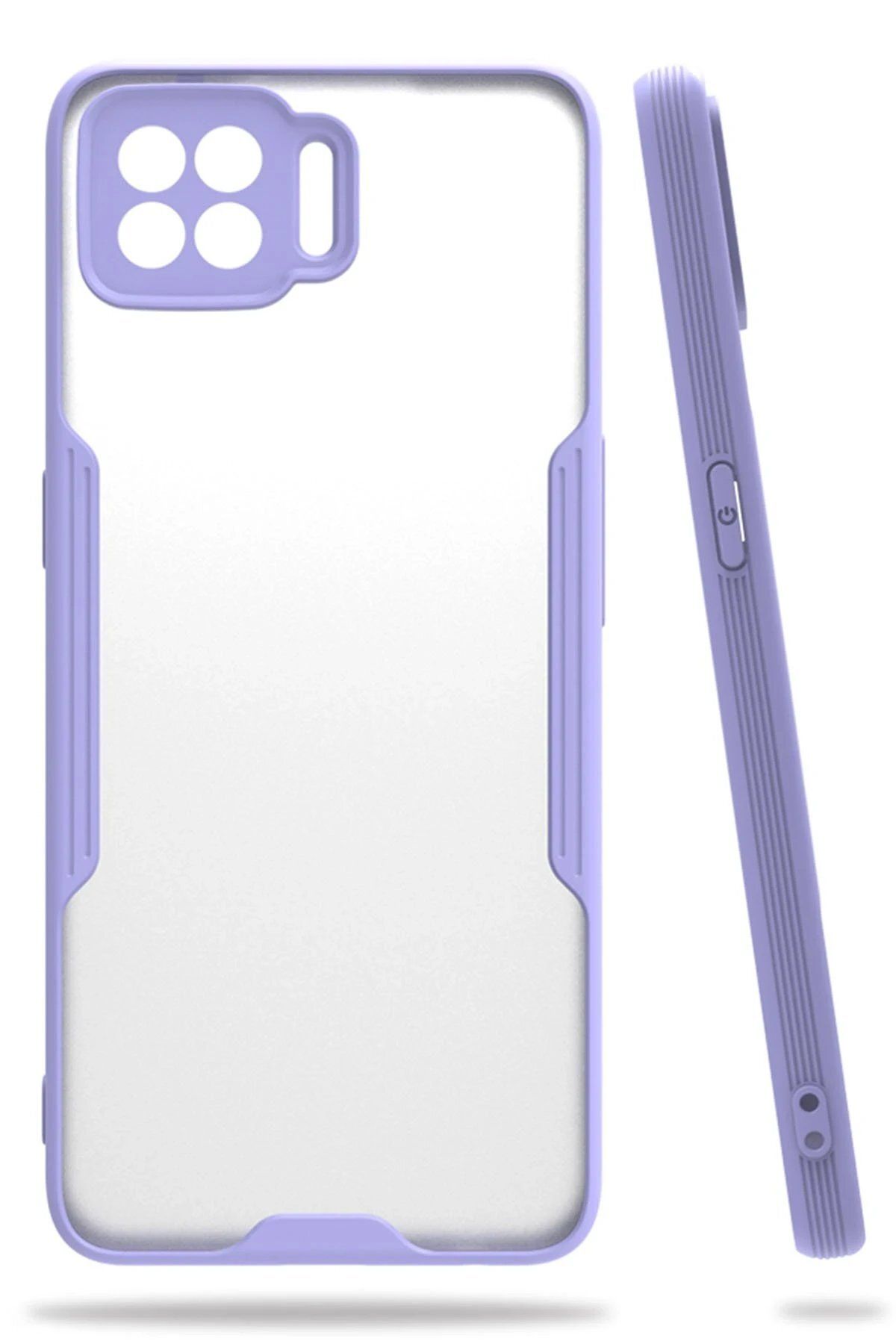CepteToptan Newface Oppo A73 Kılıf Platin Silikon - Lila
