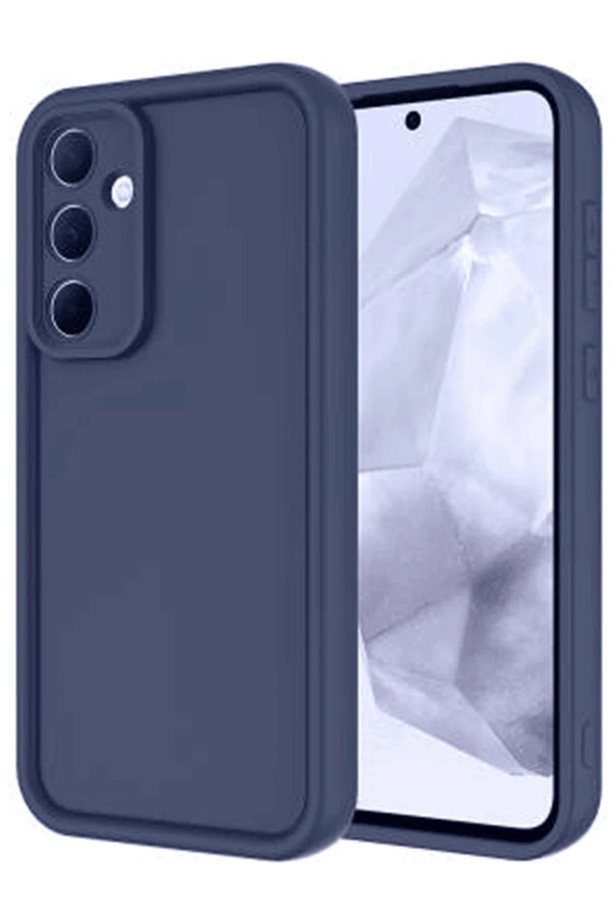 CepteToptan Newface Samsung Galaxy A16 5G Kılıf Viera Silikon - Lacivert