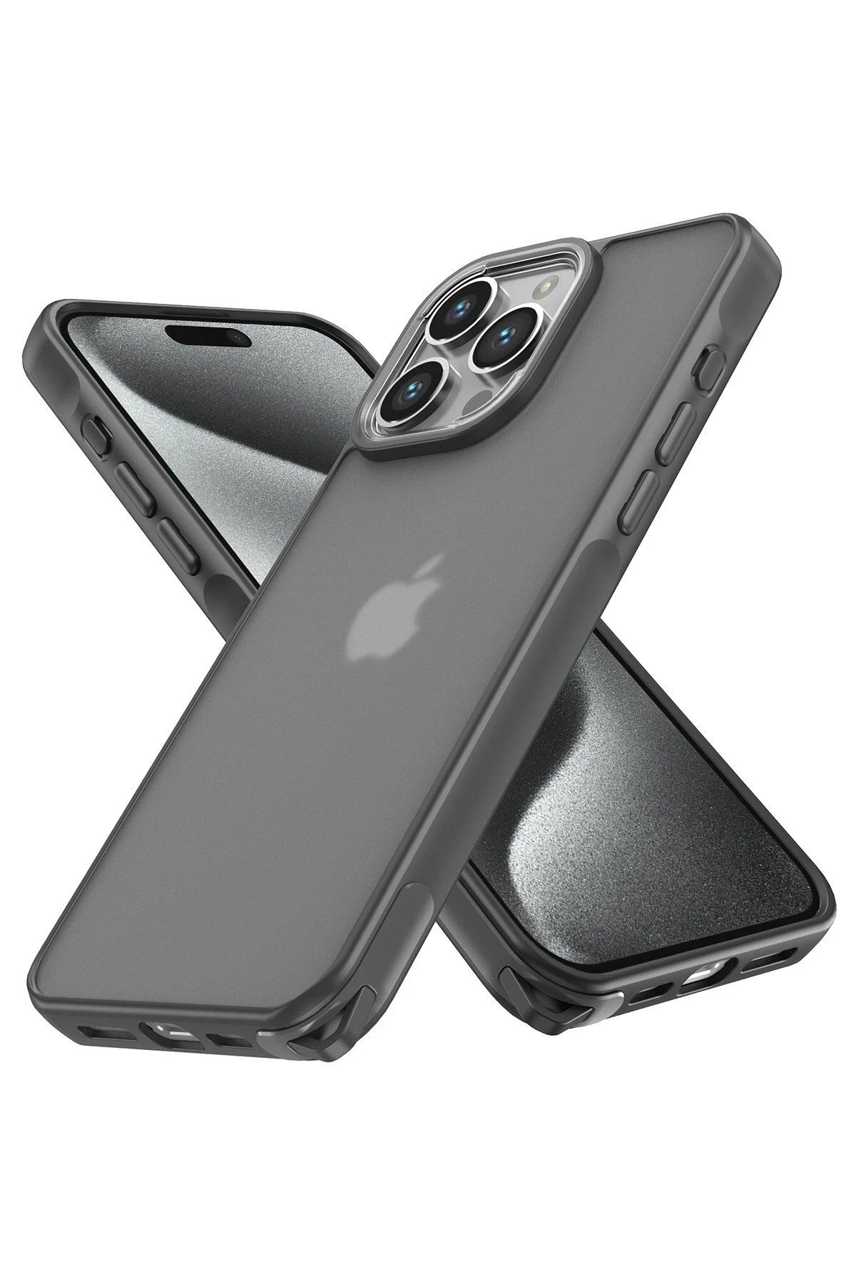 Toptan Bulurum Newface iPhone 13 Pro Max Kılıf Elegant Kapak - Titan Gri