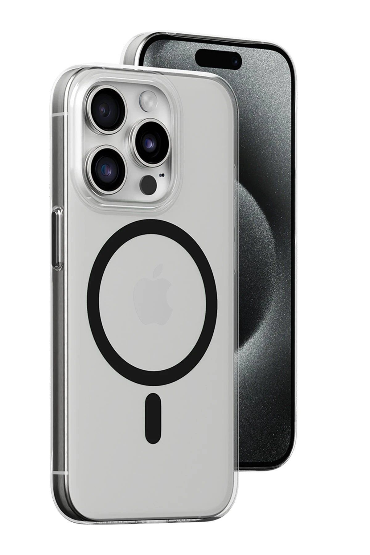 CepteToptan Joko iPhone 15 Pro Max Kılıf Bubble Magsafe Kapak - Siyah
