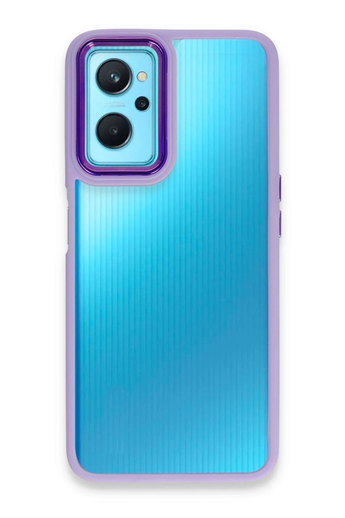 CepteToptan Newface Realme 9i 4G Kılıf Dora Kapak - Lila